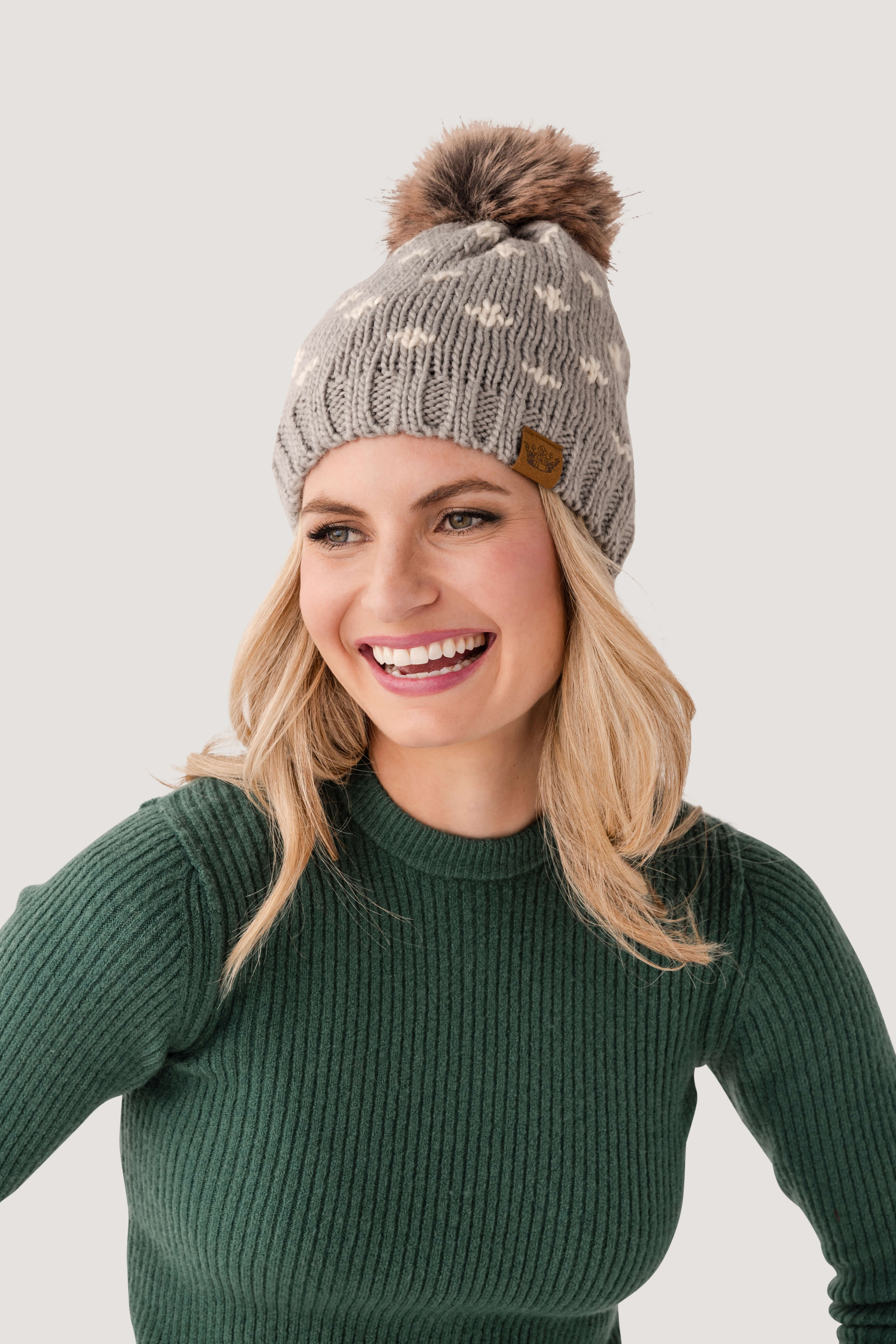 Panache Fleur-De-Lis Pom Hat