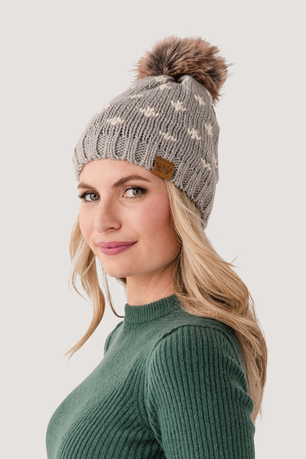 Panache Fleur-De-Lis Pom Hat