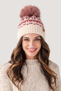 Panache Patterned Pom Hat