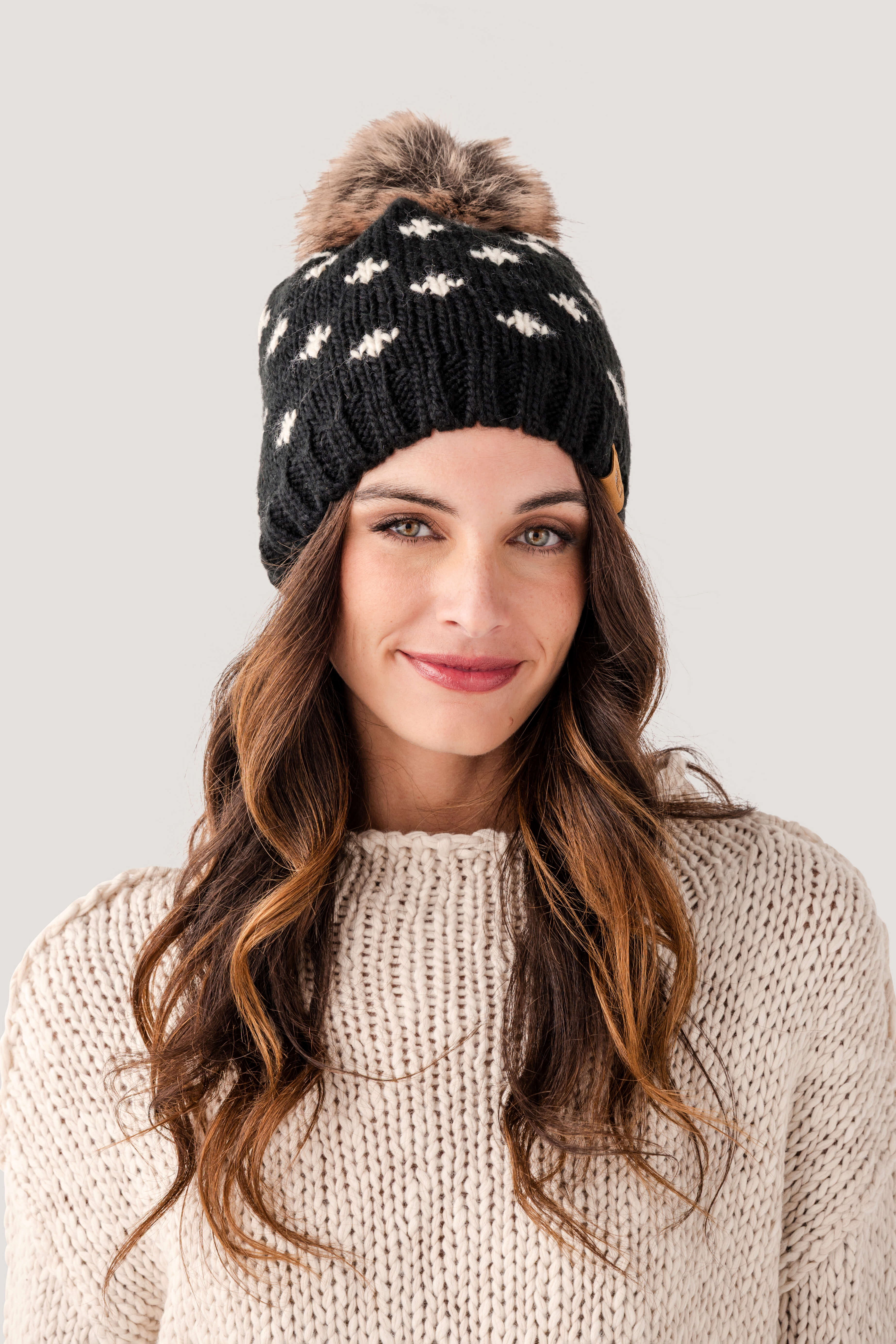 Panache Fleur-De-Lis Pom Hat