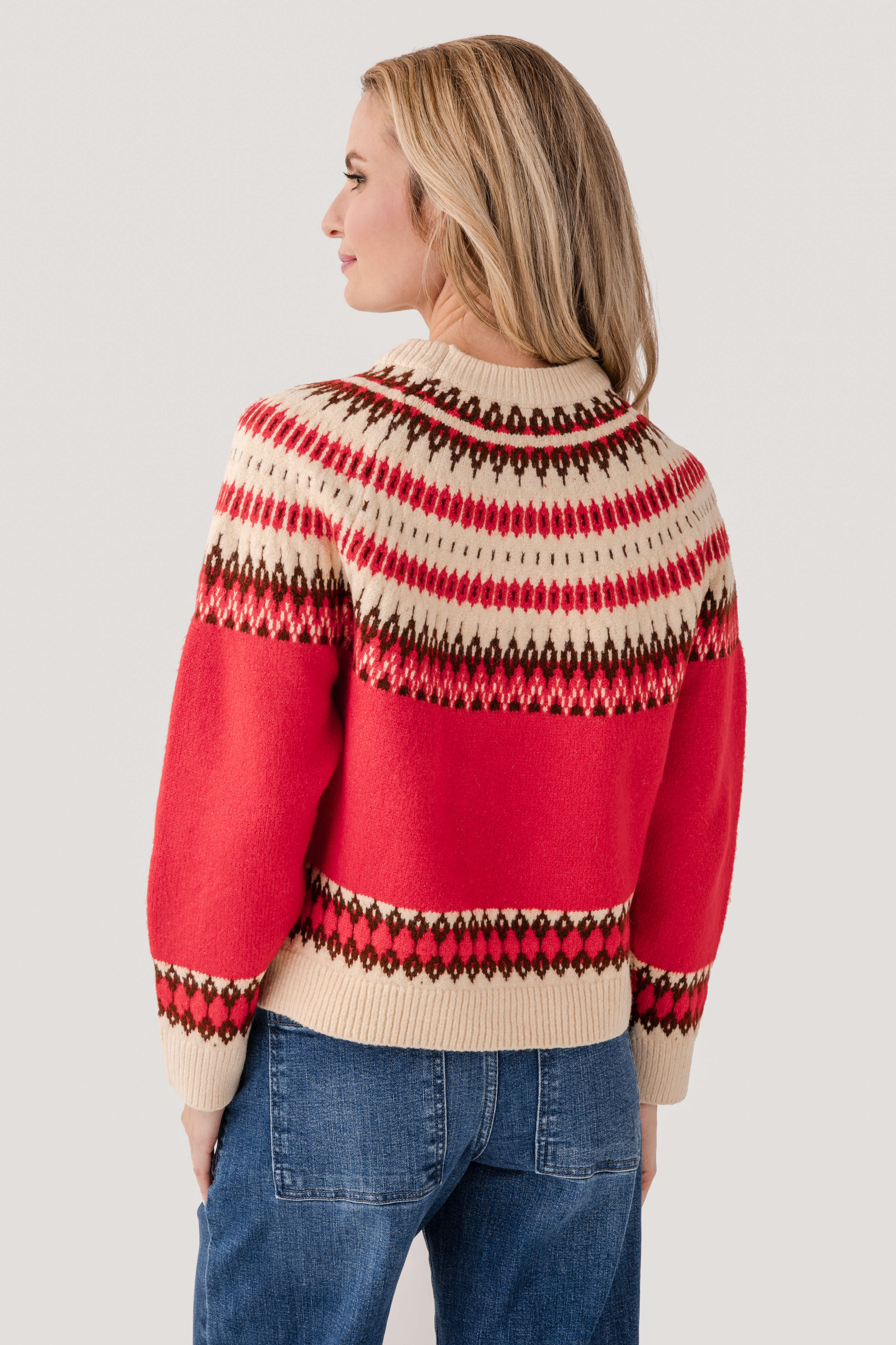 Raisonnel Fair Isle Crewneck Sweater