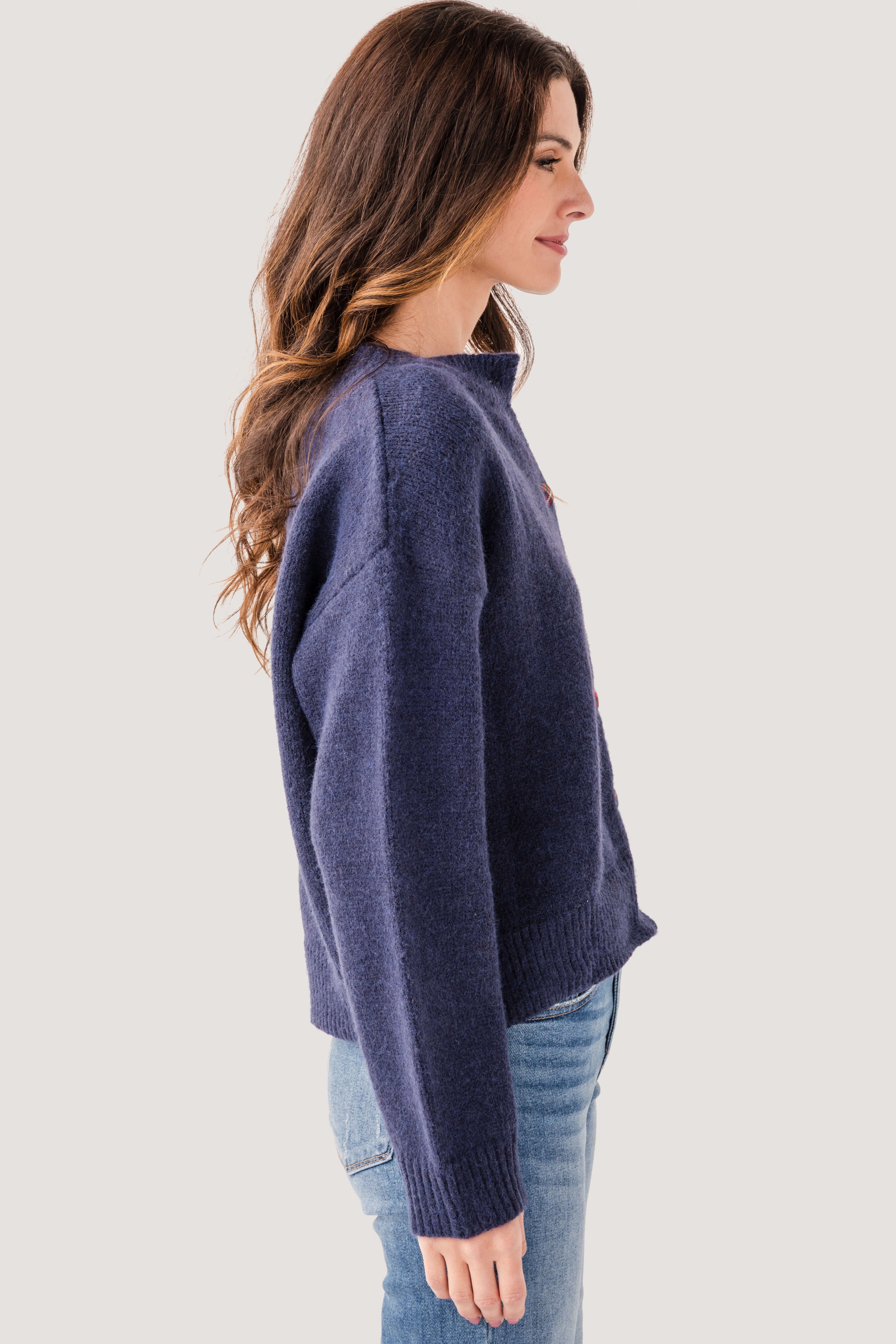 Wishlist Tartan Button Cardigan