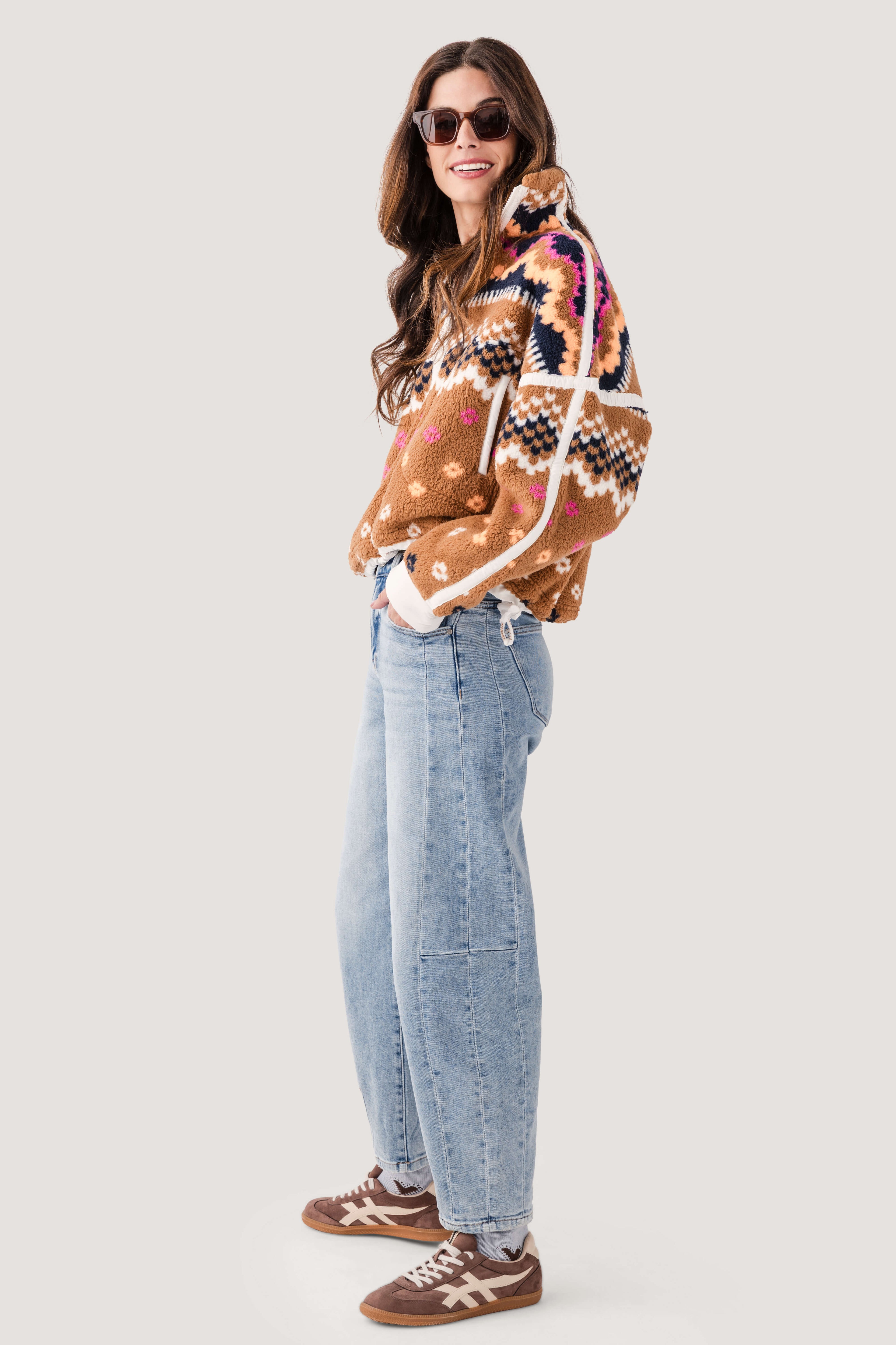 FP Movement Printed Mountain High 1/2 Zip