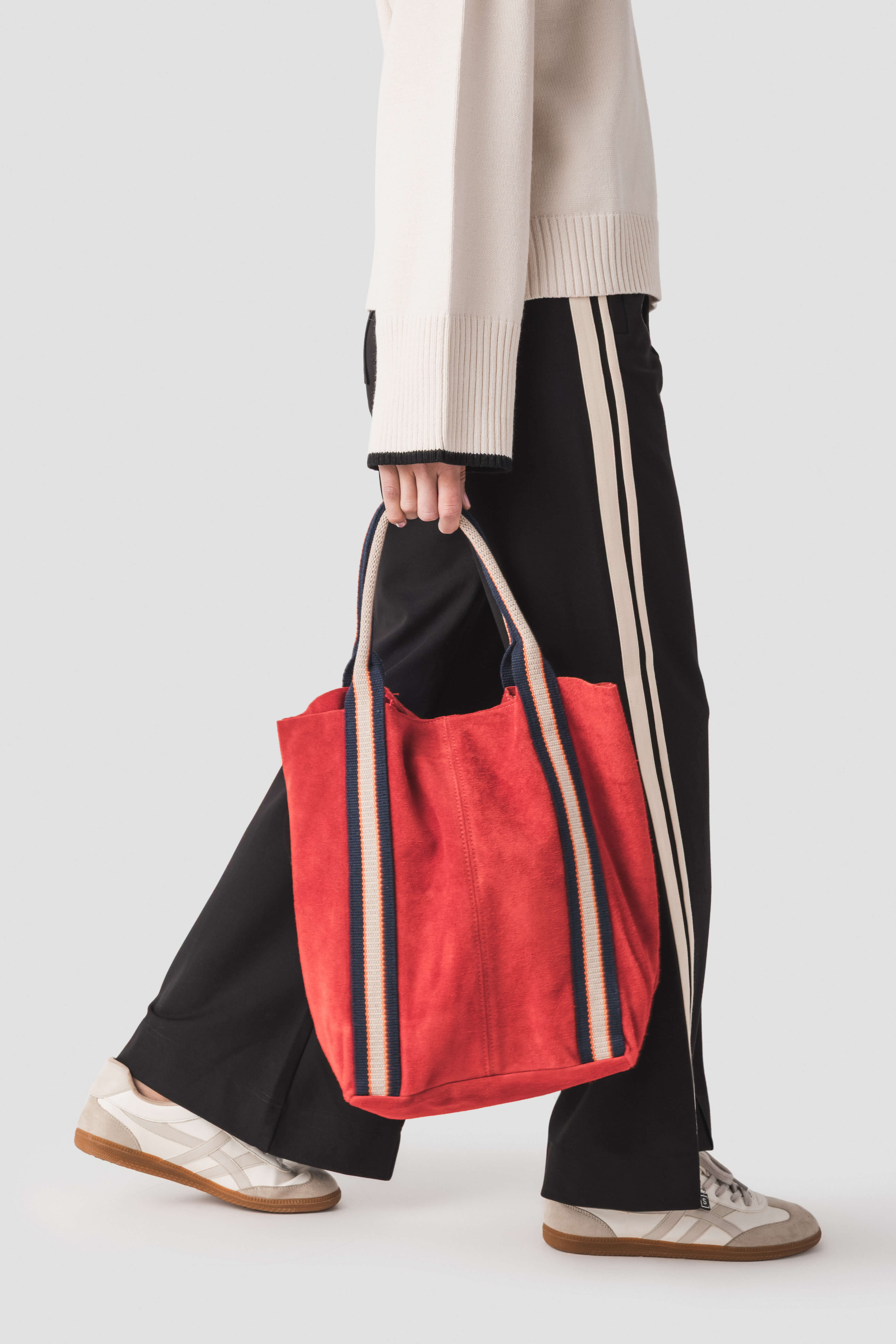 Melody Suede Leather Tote Bag