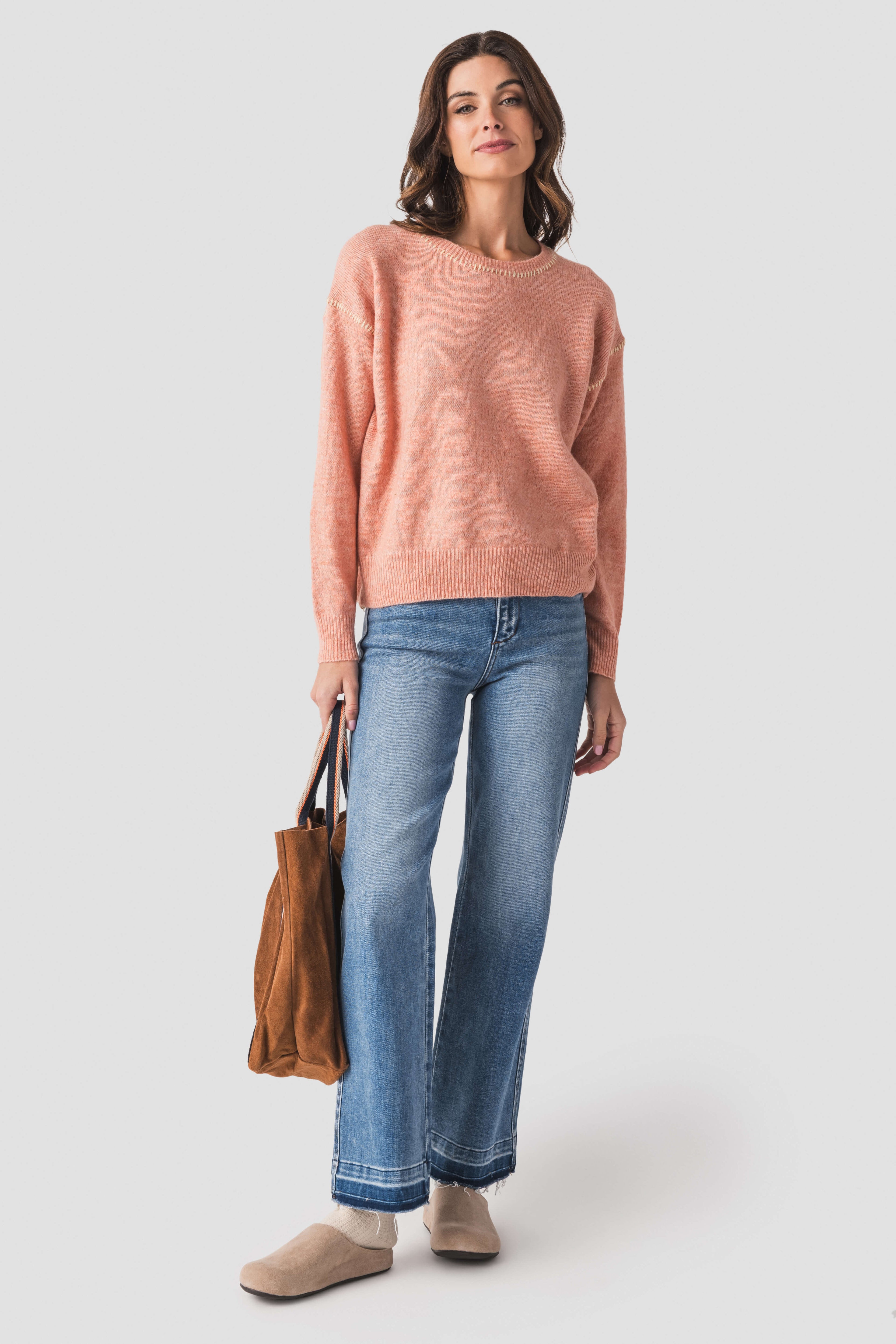 By Together Contrast Stitch Sweater