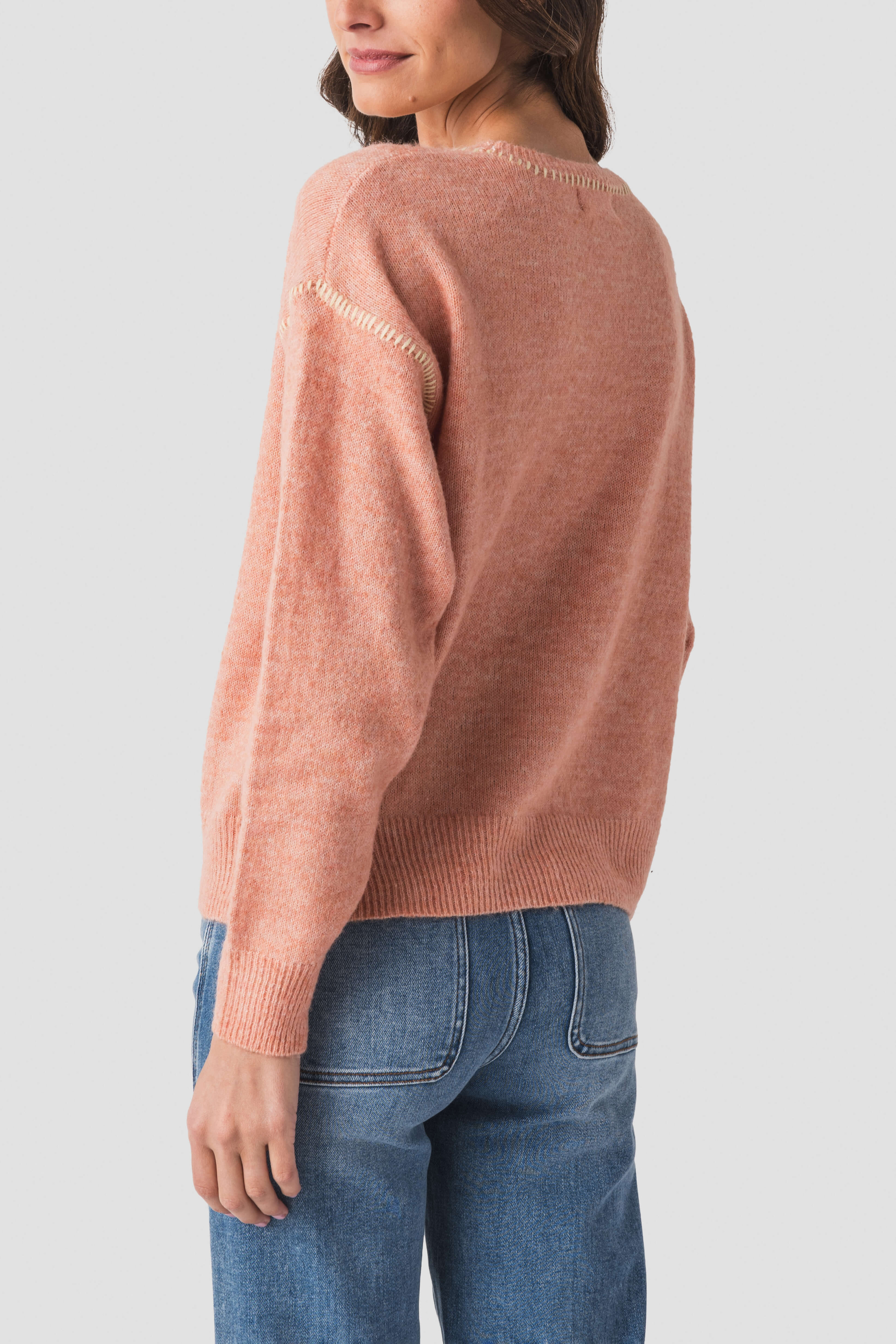 By Together Contrast Stitch Sweater