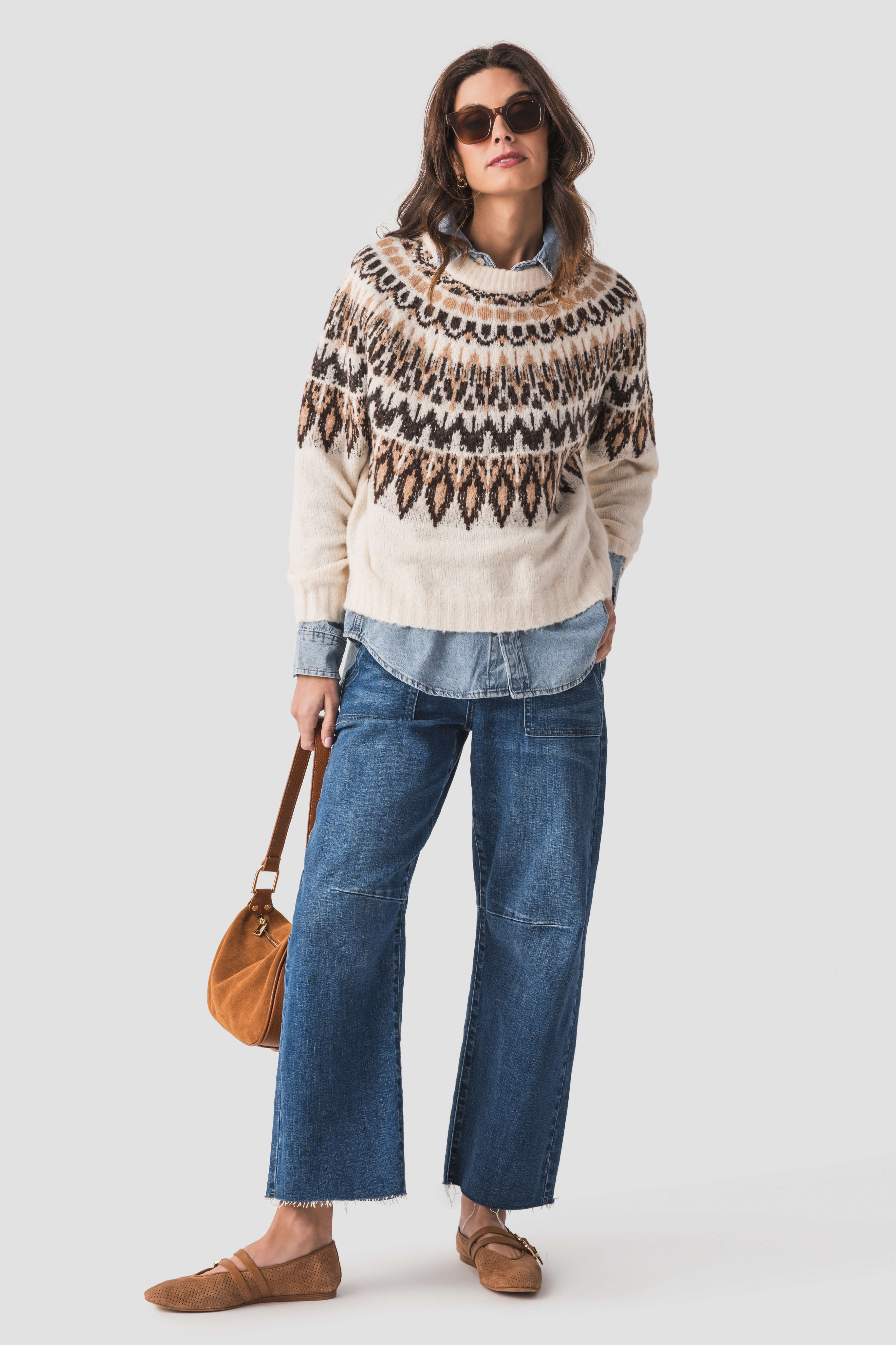 Raisonnel Nordic Pattern Knit Sweater