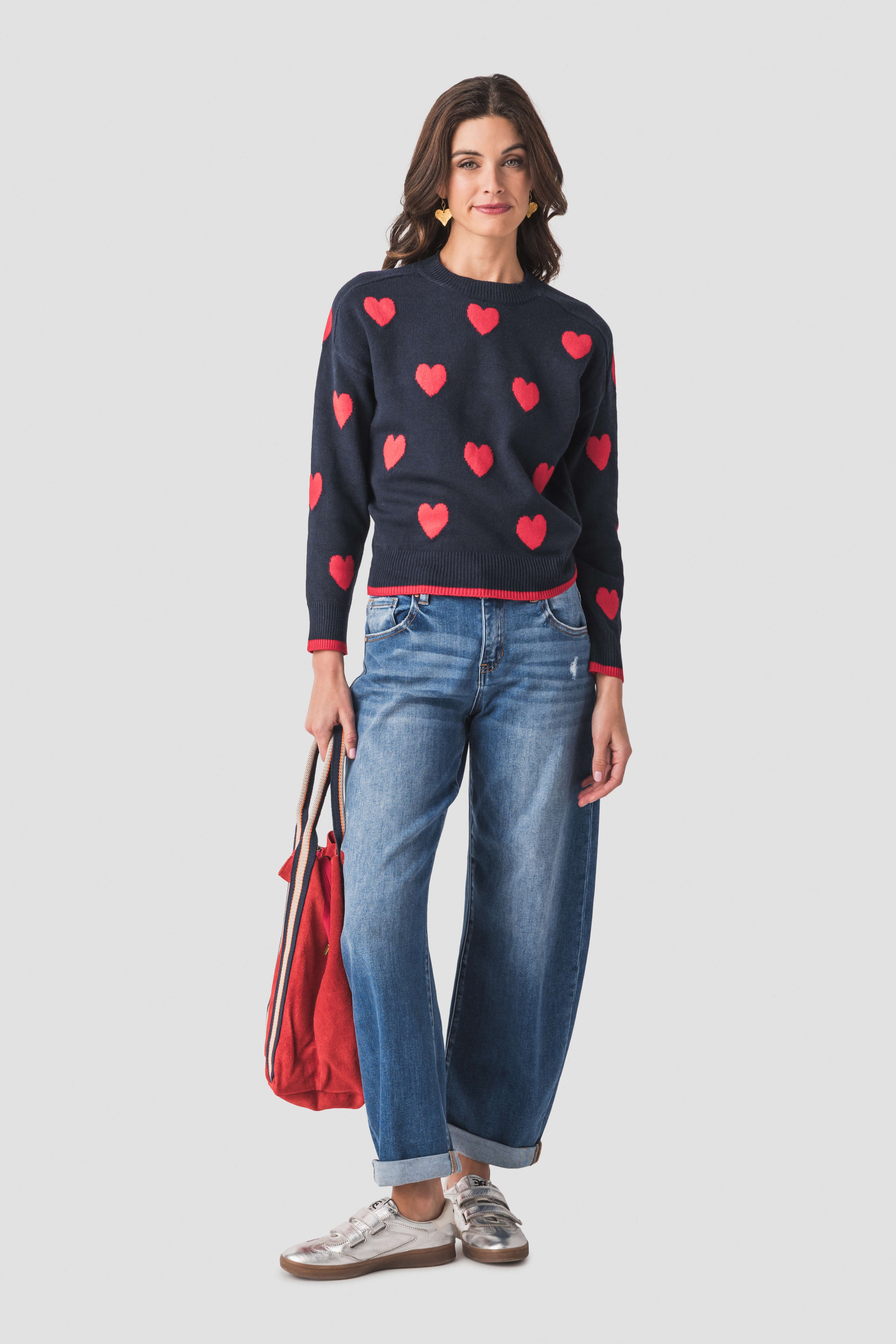 Risen Juliet Mid Rise Barrel-Double roll up Jeans