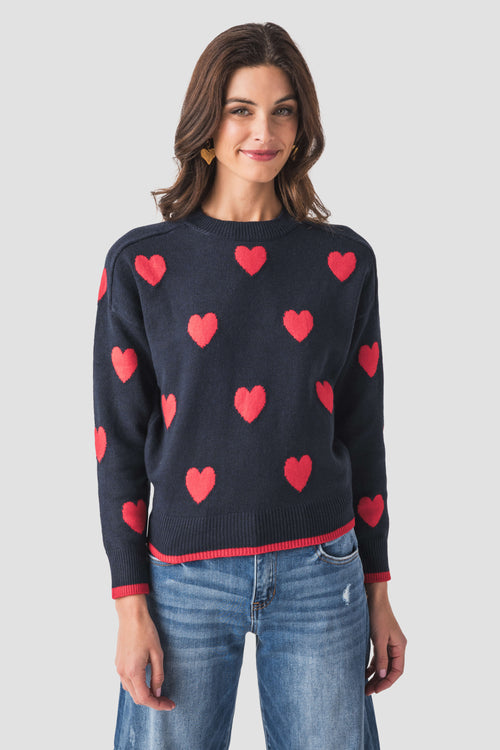 Six Fifty Valentina Heart Sweater