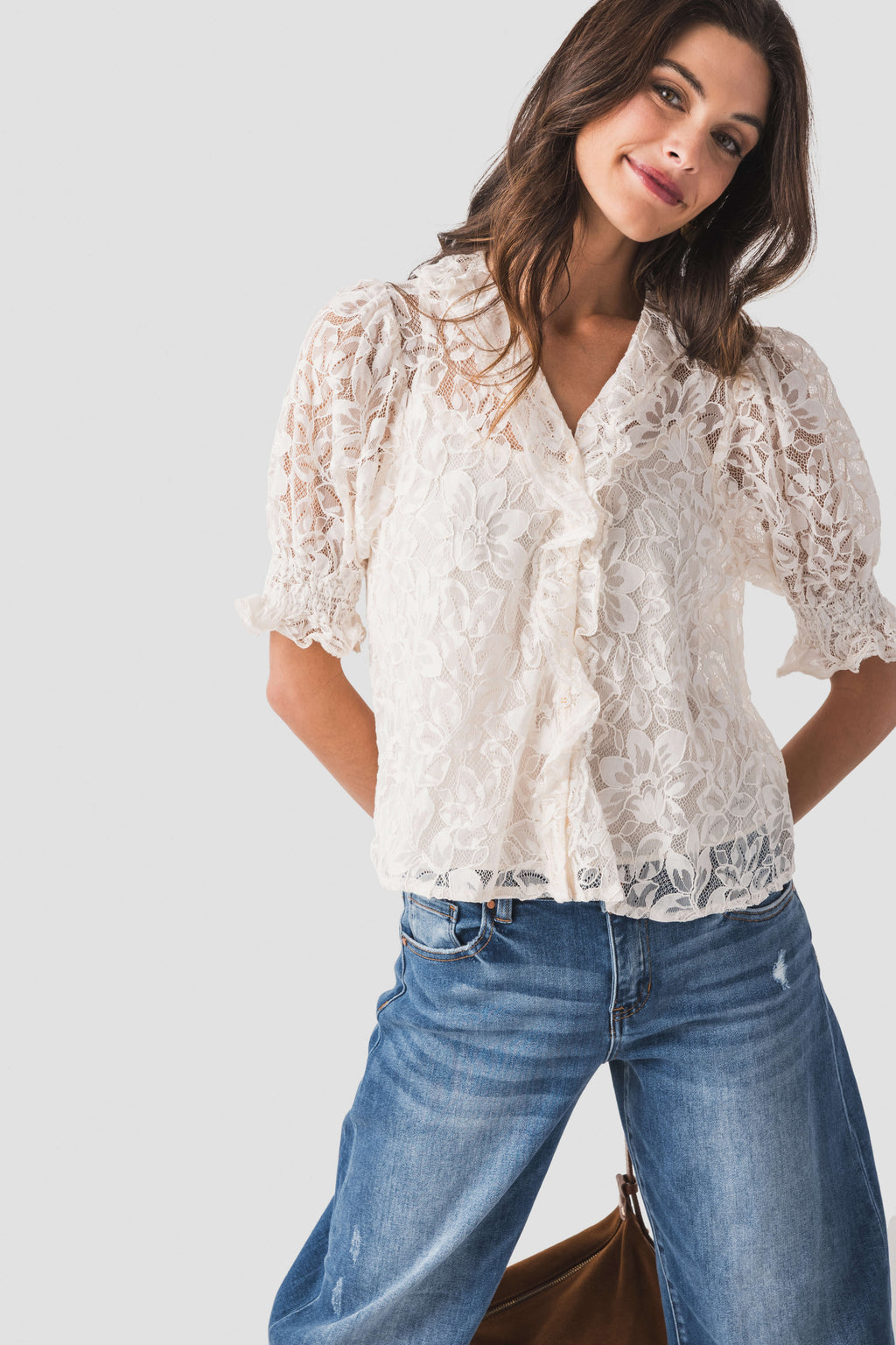 Raisonnel Floral Lace Top