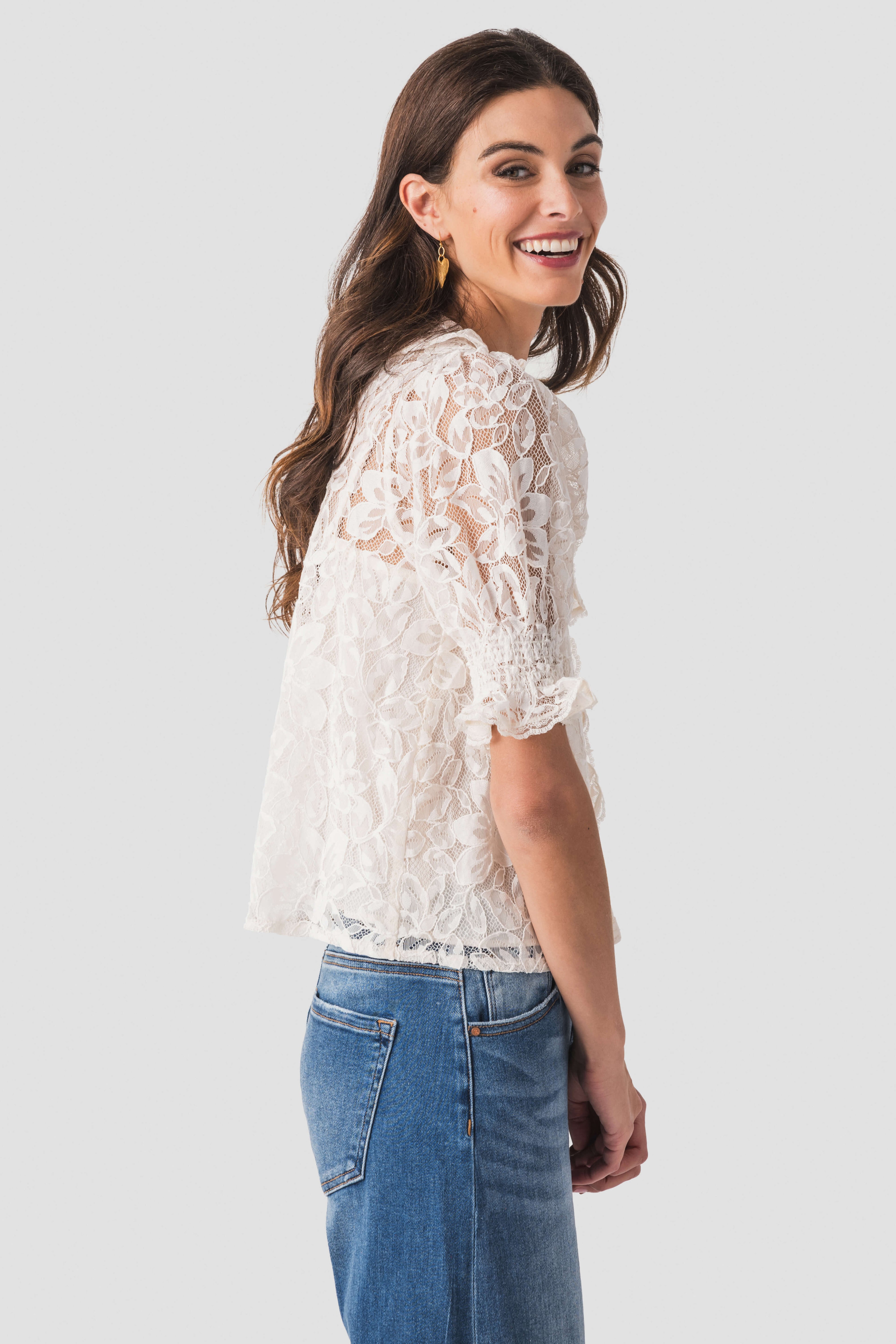 Raisonnel Floral Lace Top