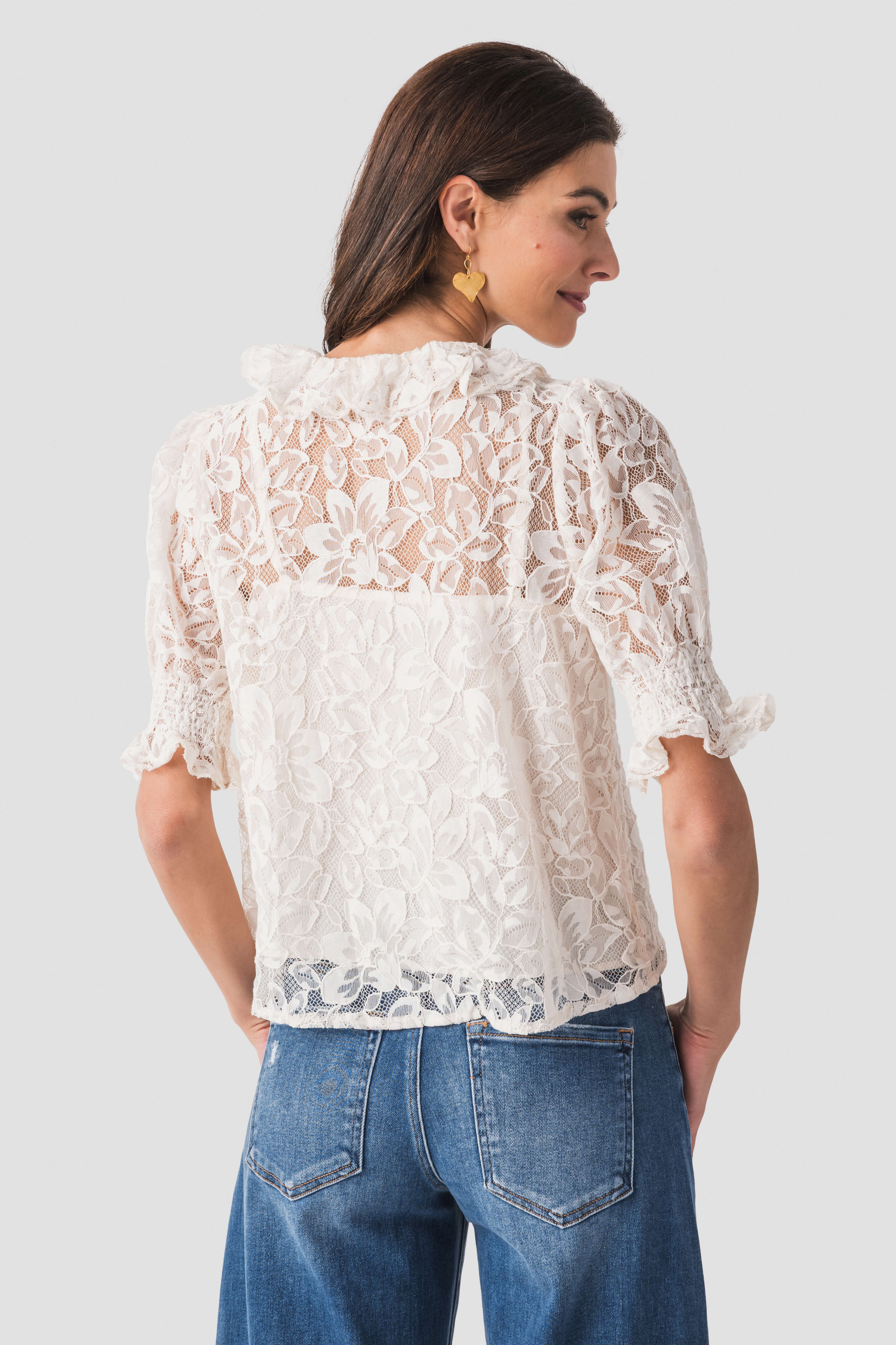 Raisonnel Floral Lace Top