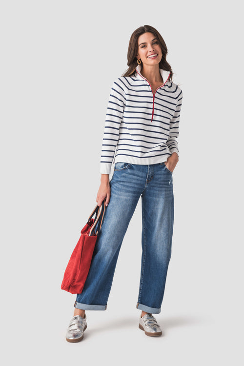 Pink Pineapple Heart Patch 1/2 Zip