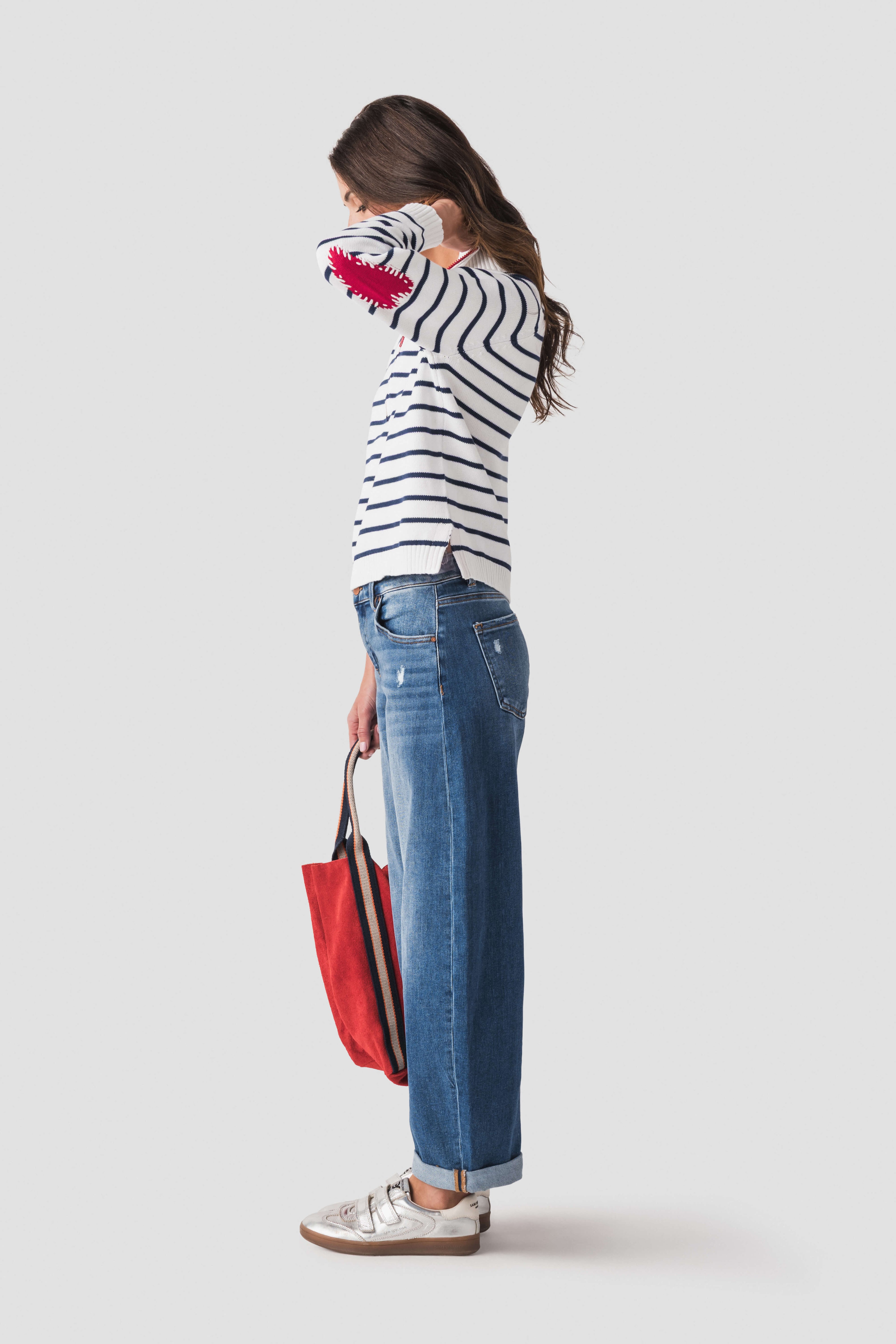 Pink Pineapple Heart Patch 1/2 Zip