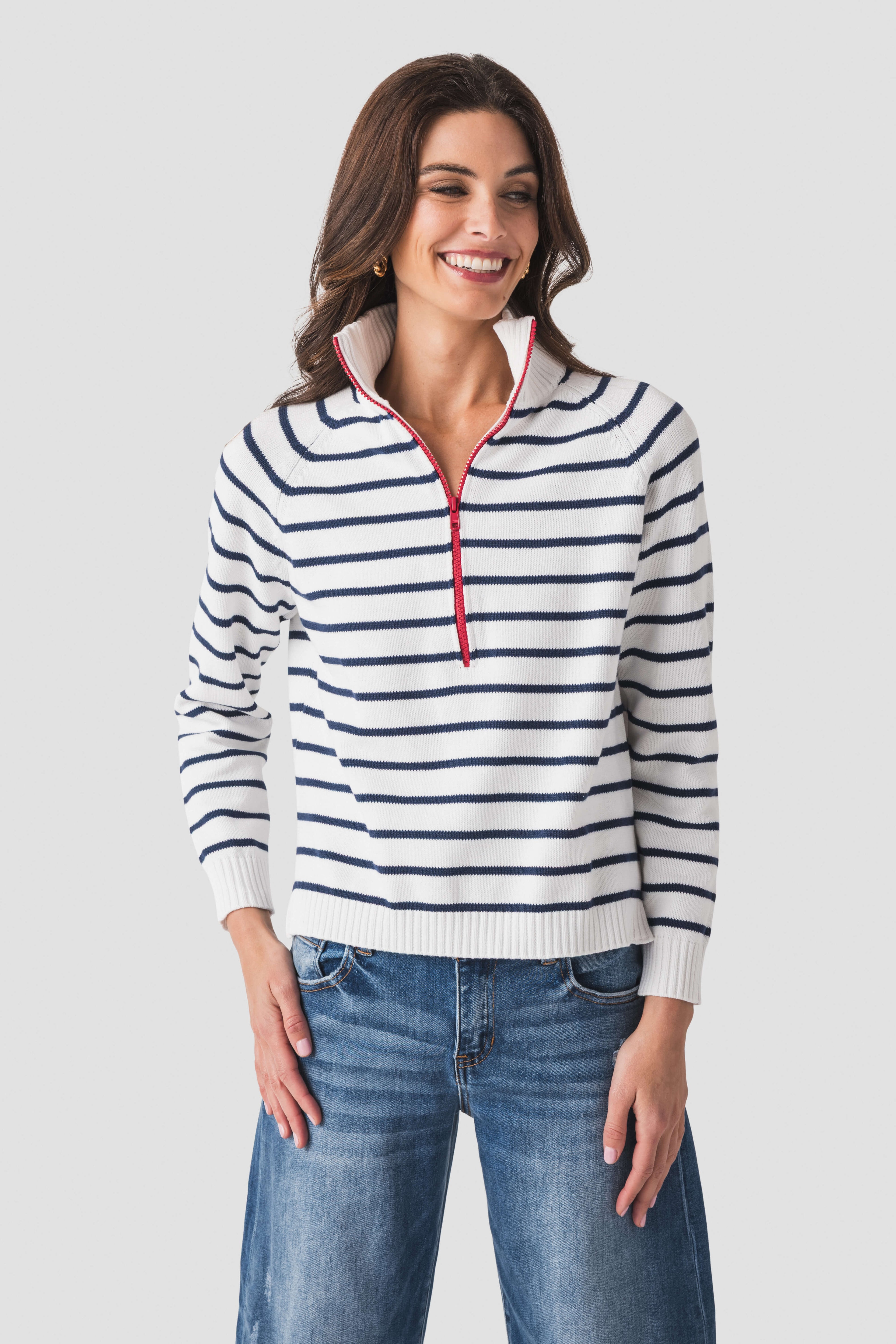 Pink Pineapple Heart Patch 1/2 Zip