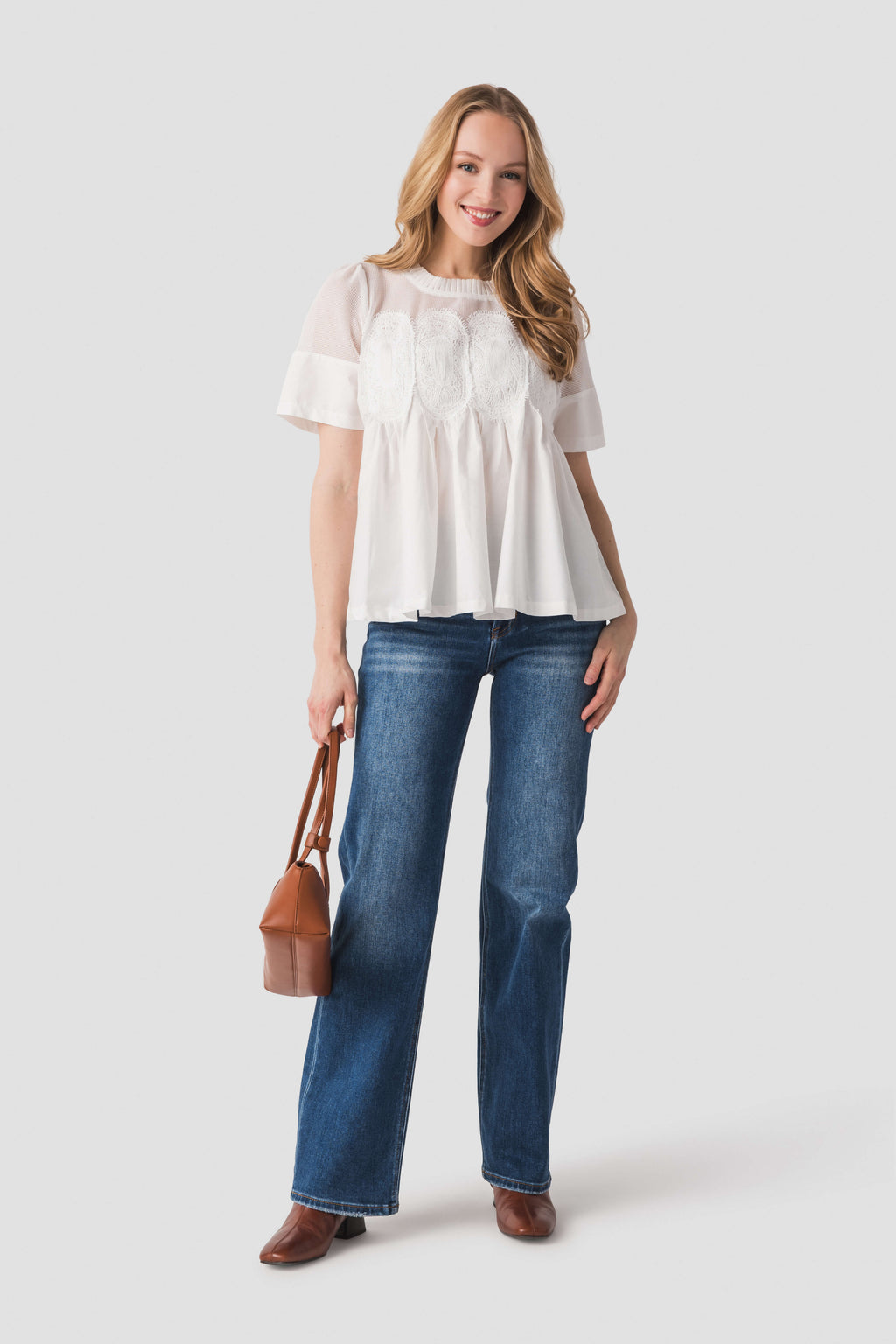 Fate Mesh Combined Top with applique