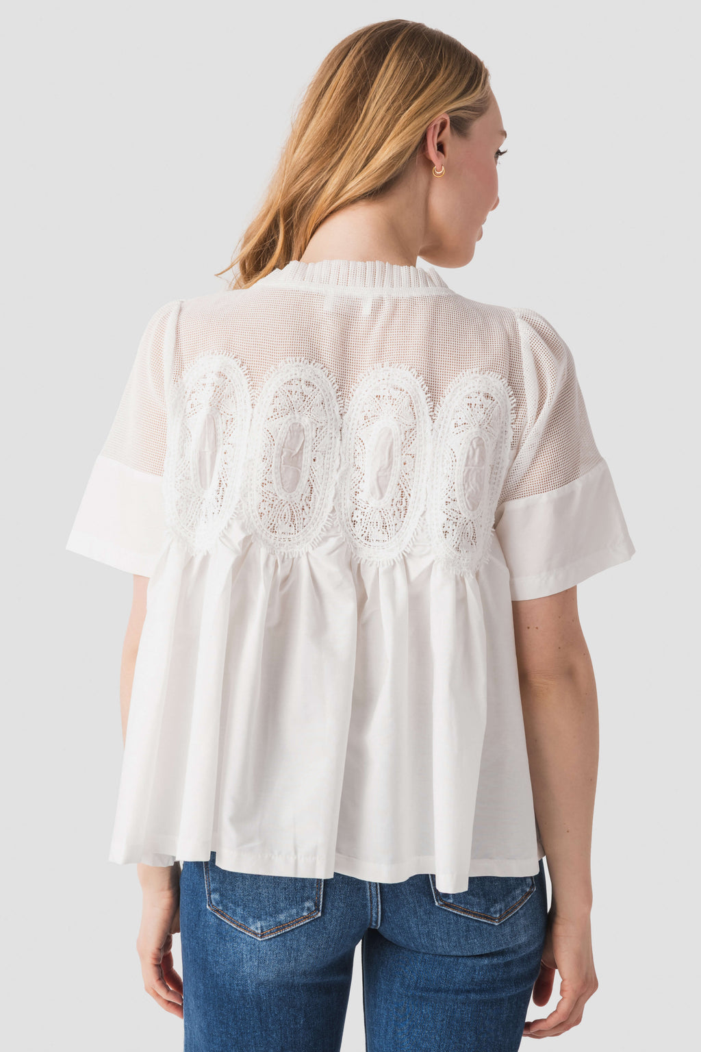Fate Mesh Combined Top with applique