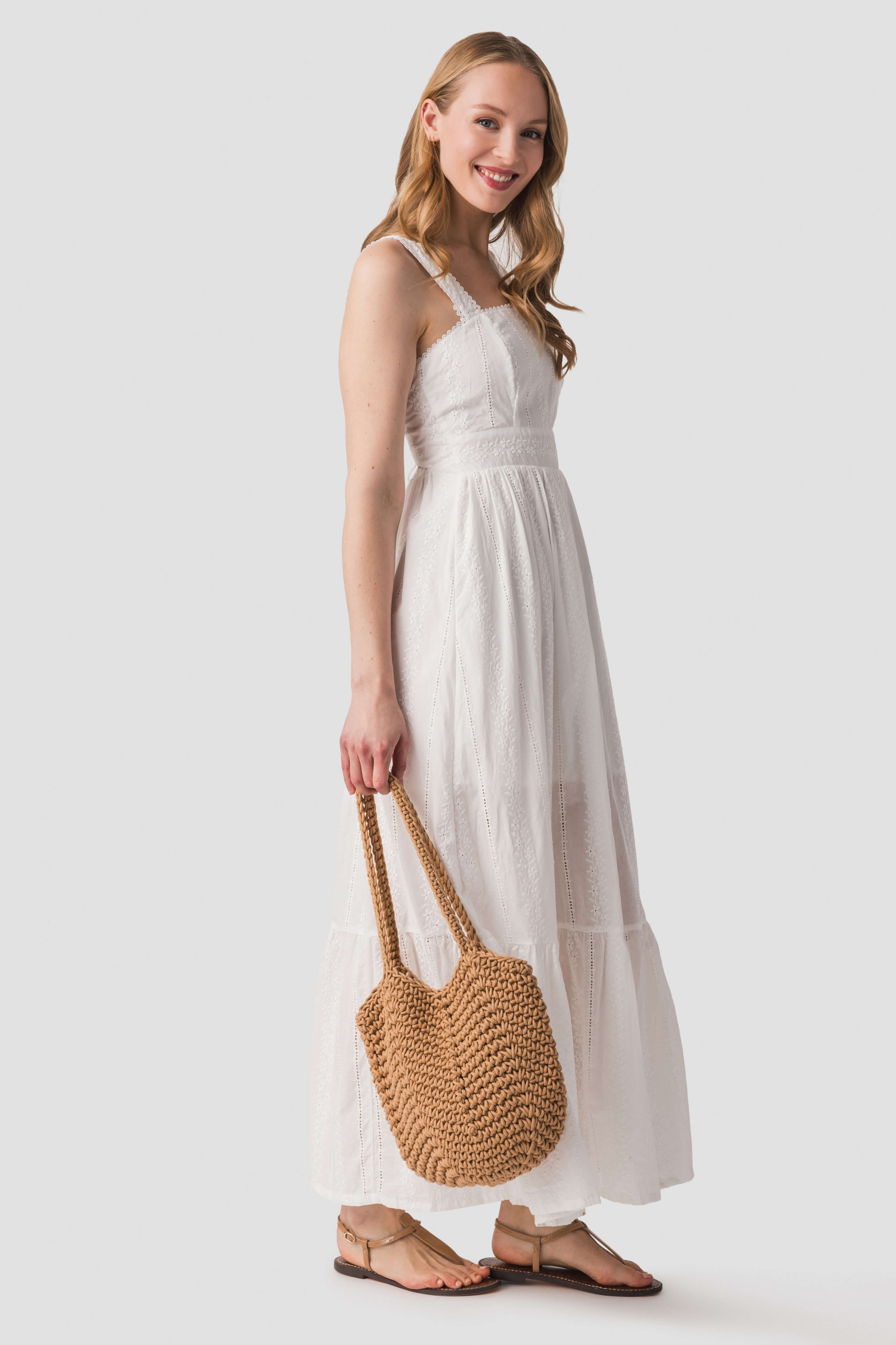 Dipped Shop Woven Knit Handbag