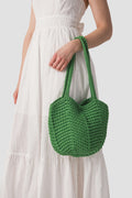 Dipped Shop Woven Knit Handbag