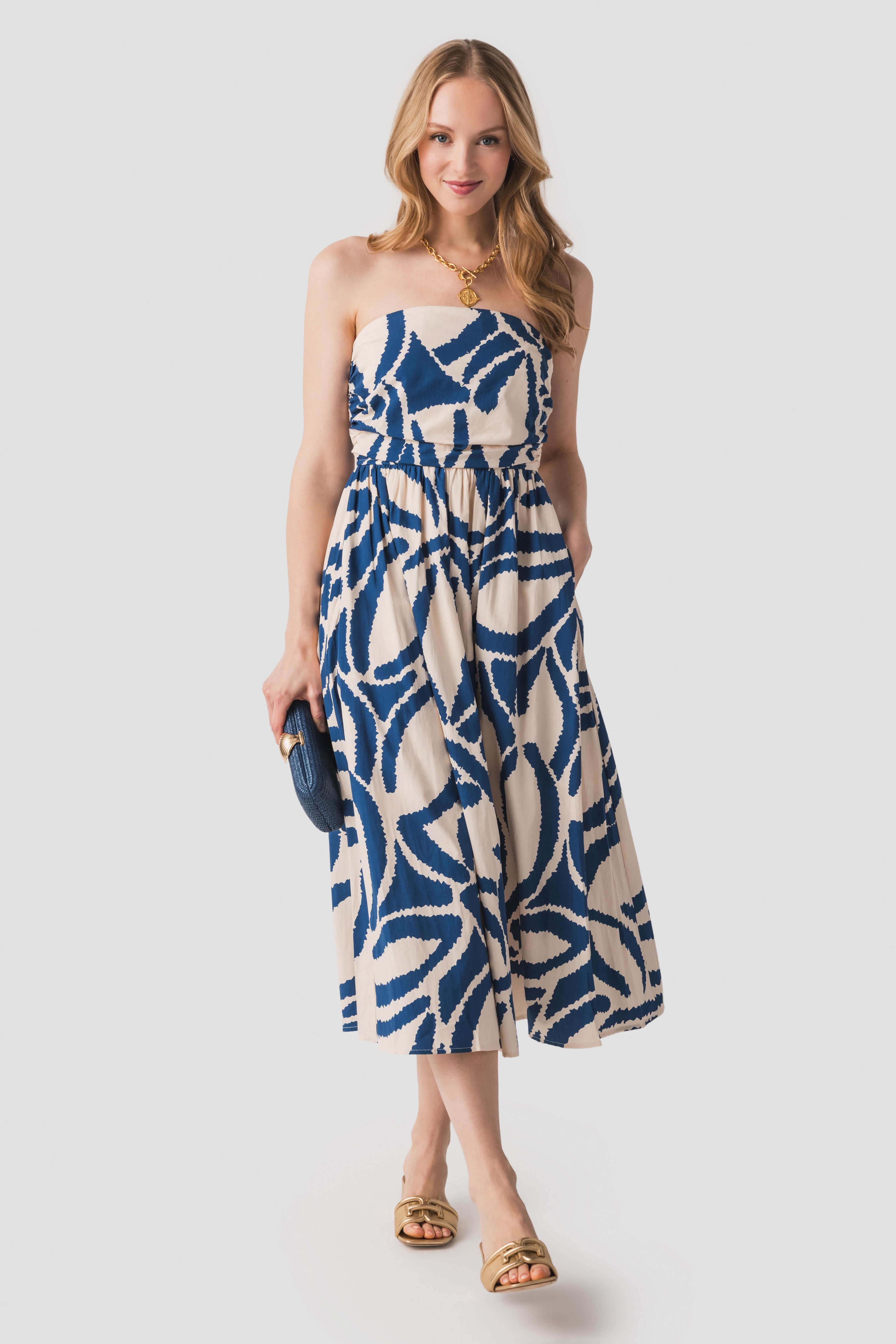 Dress Forum Tube Top Midi Dress Set Sail / Large Dress Forum Tube Top Midi Dress Set Sail / Large
