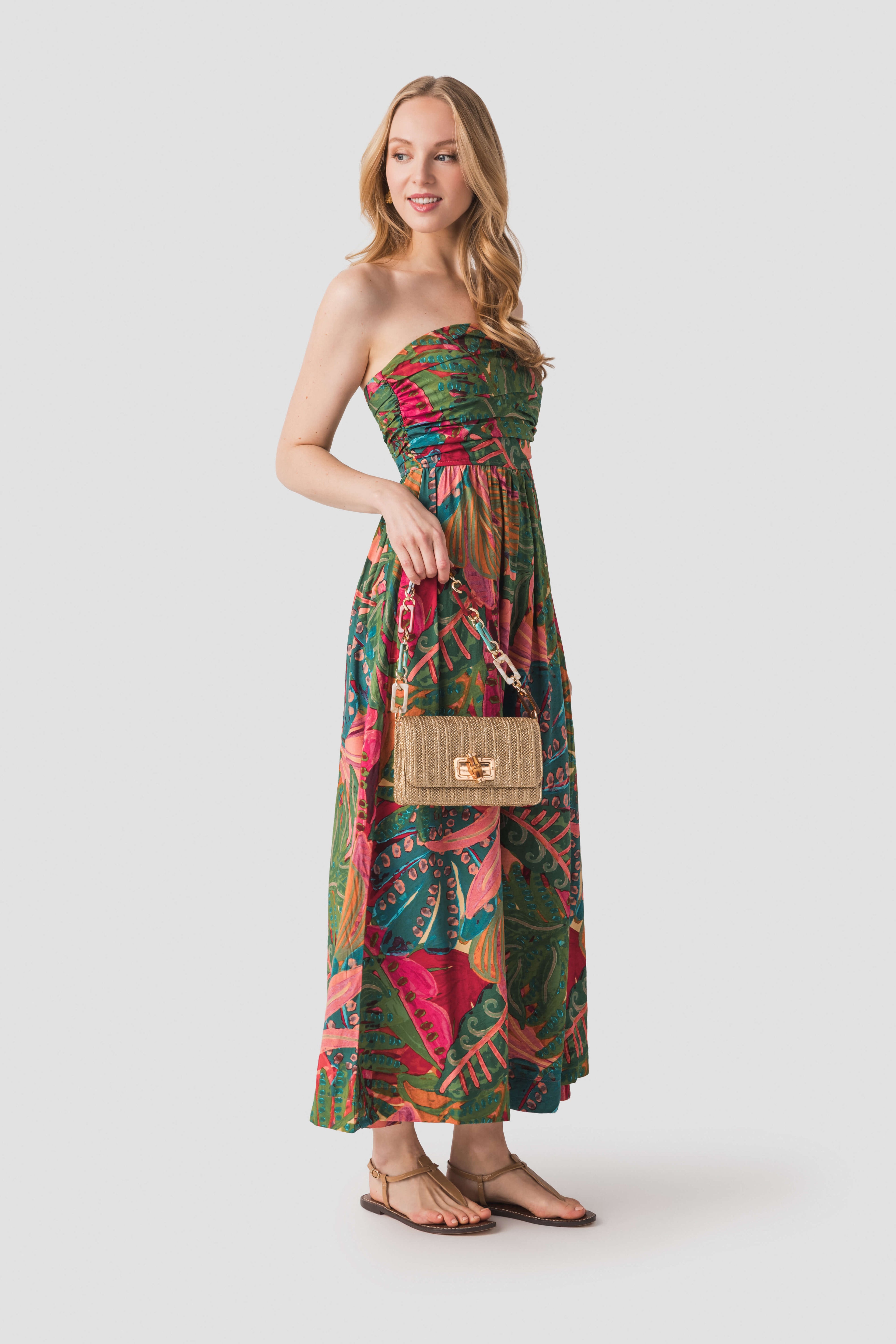 Dress Forum Strapless Ruched Maxi Dress