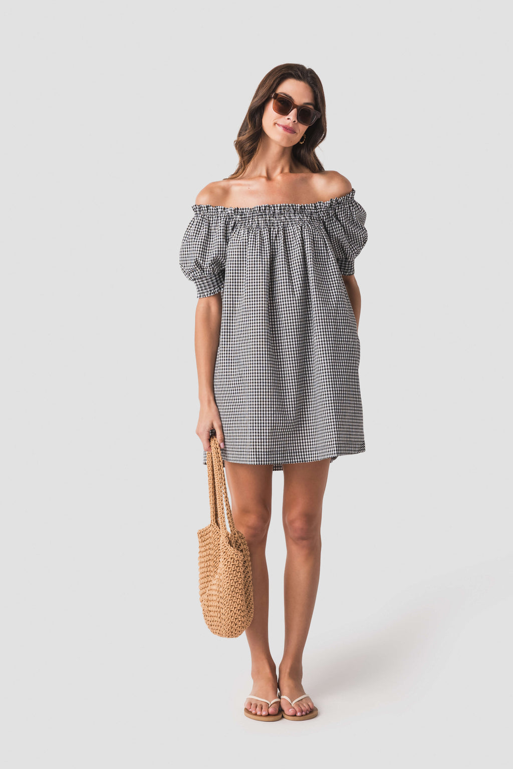 Dipped Shop Woven Knit Handbag