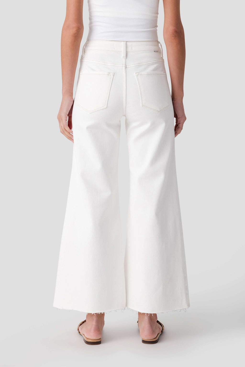 Risen Frannie Palazzo Raw Hem