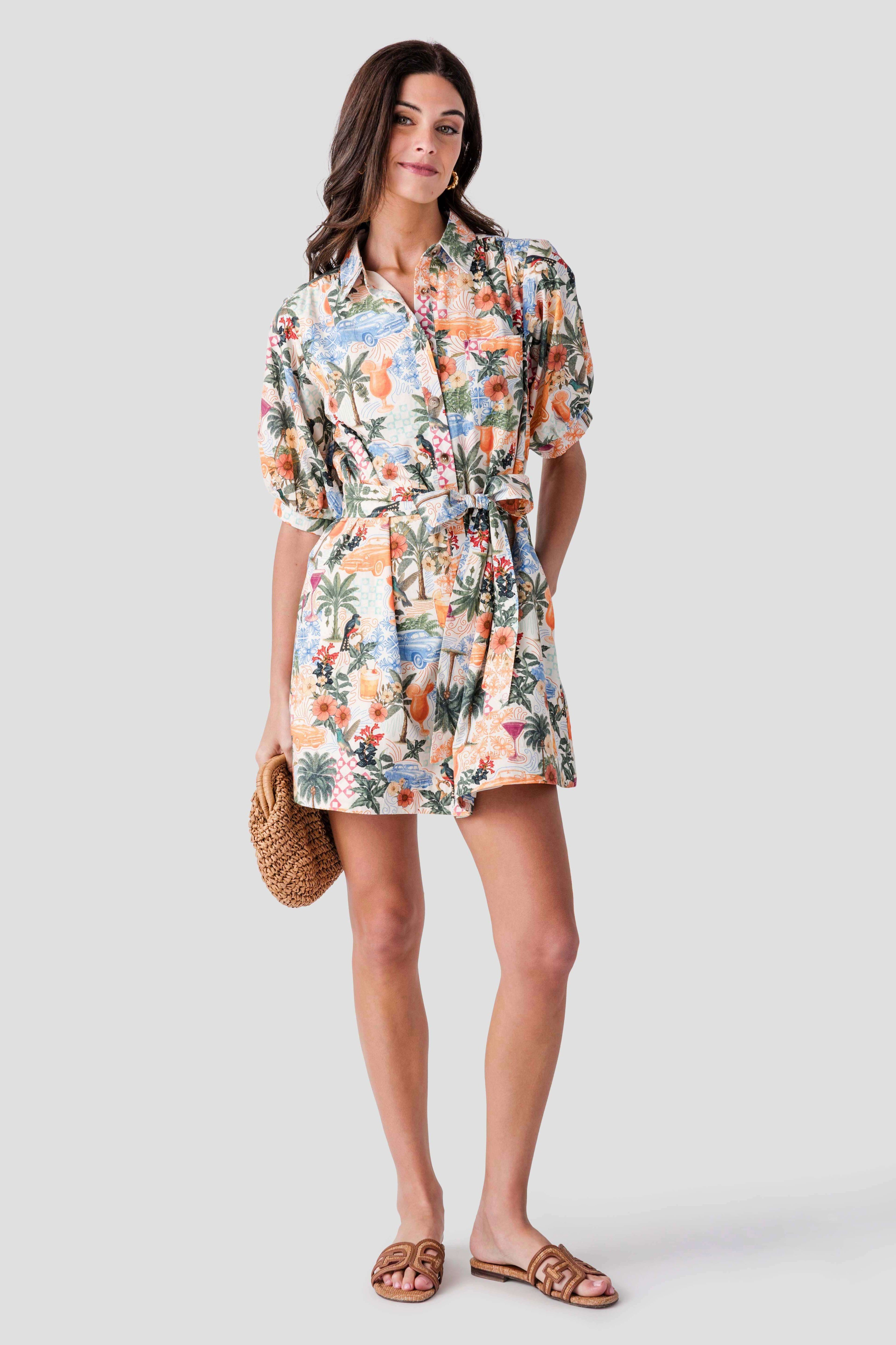 Dress Forum Cabana Crush Mini Shirt Dress