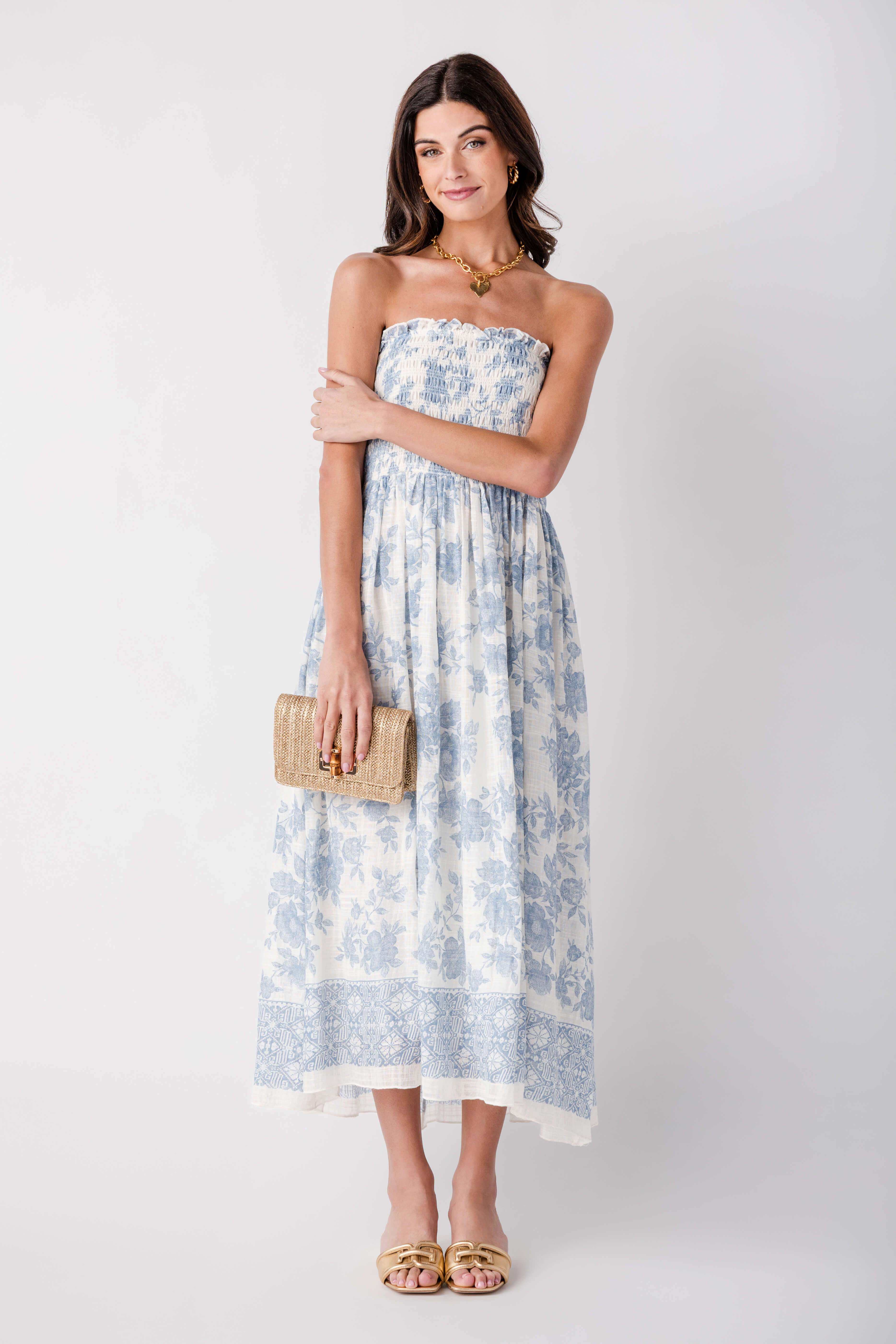 By Together Solena Flora Smocked Dress