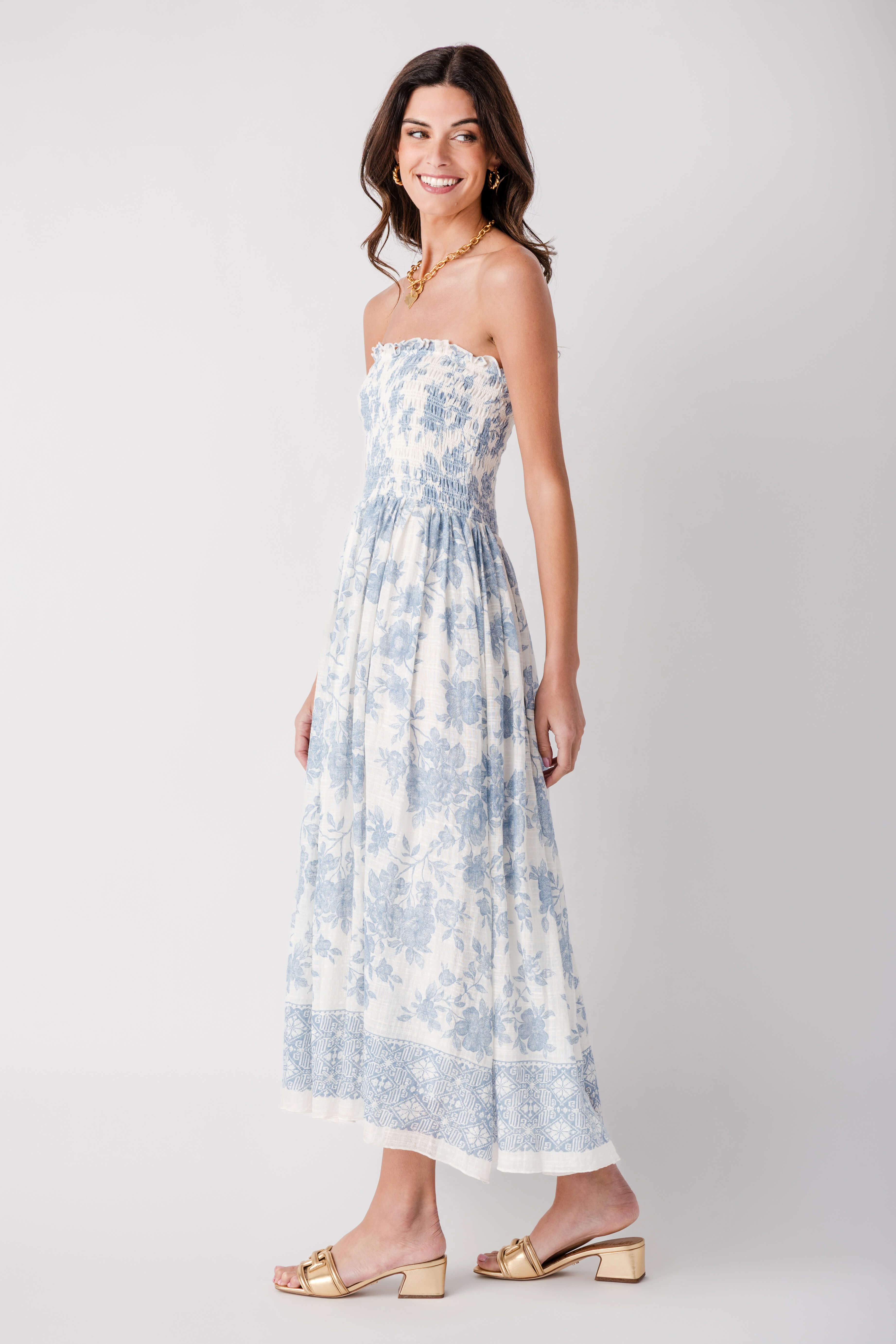 By Together Solena Flora Smocked Dress