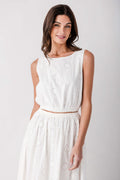 By Together Silea Eyelet Crop Top