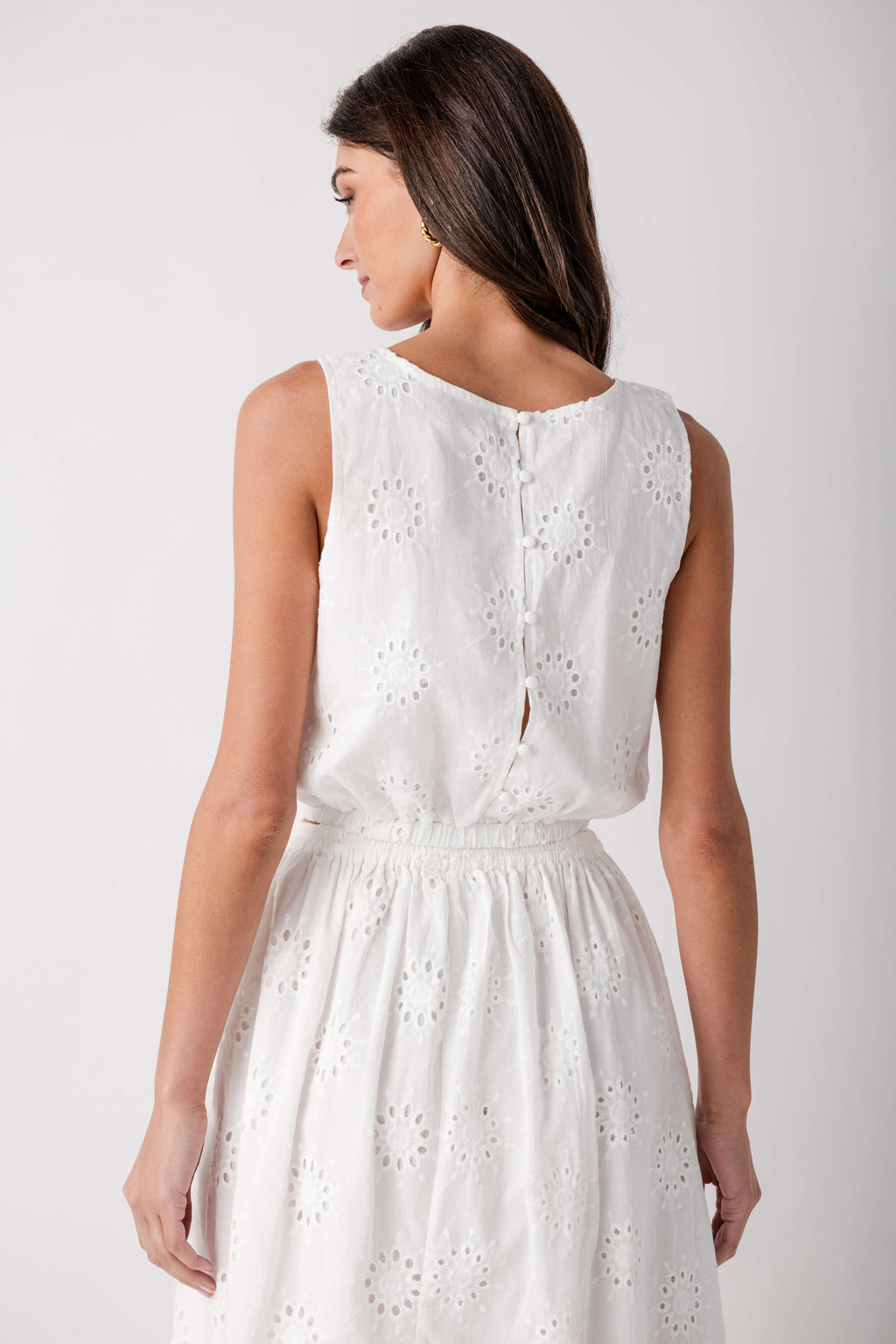 By Together Silea Eyelet Crop Top