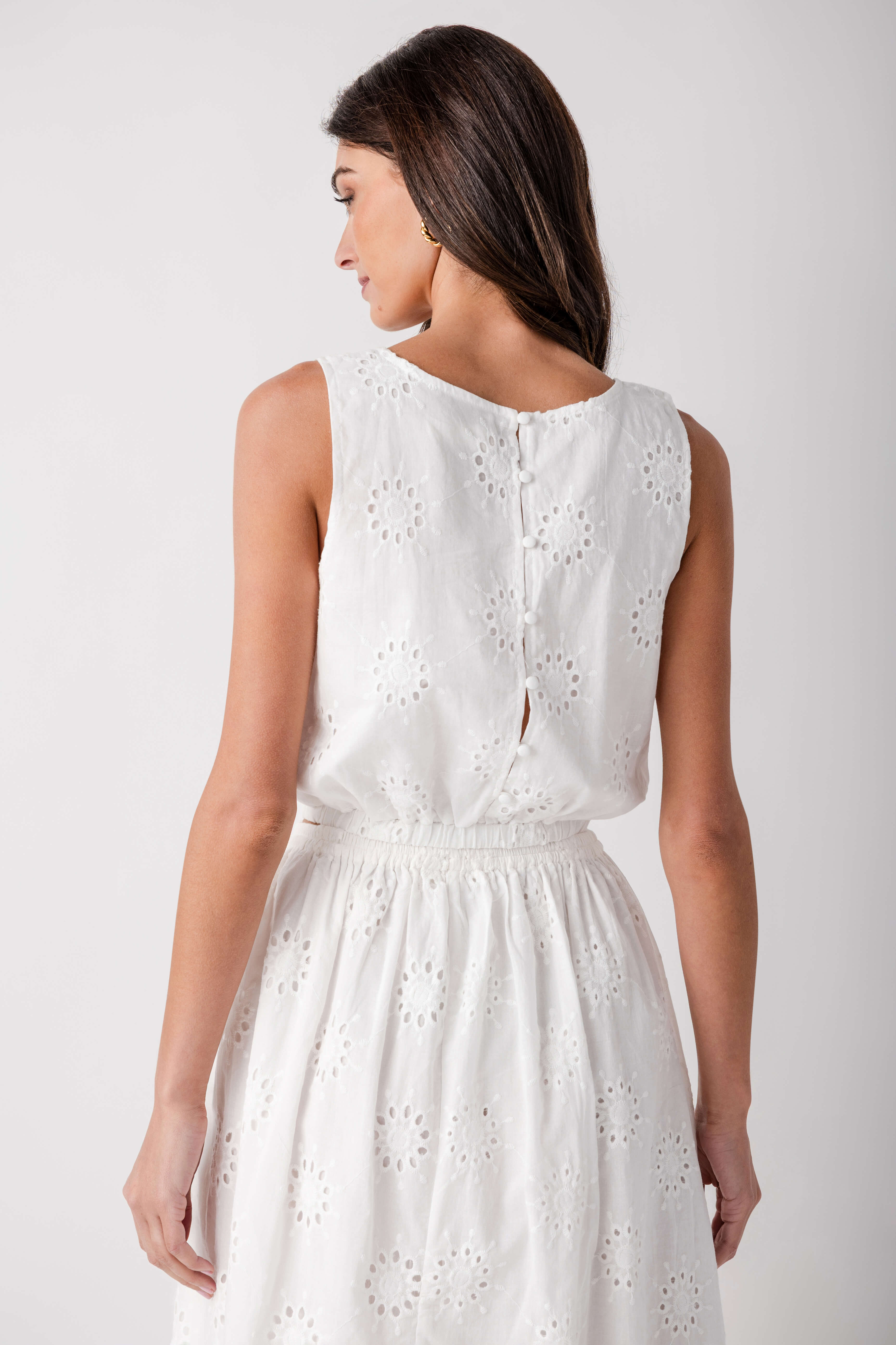 By Together Silea Eyelet Crop Top