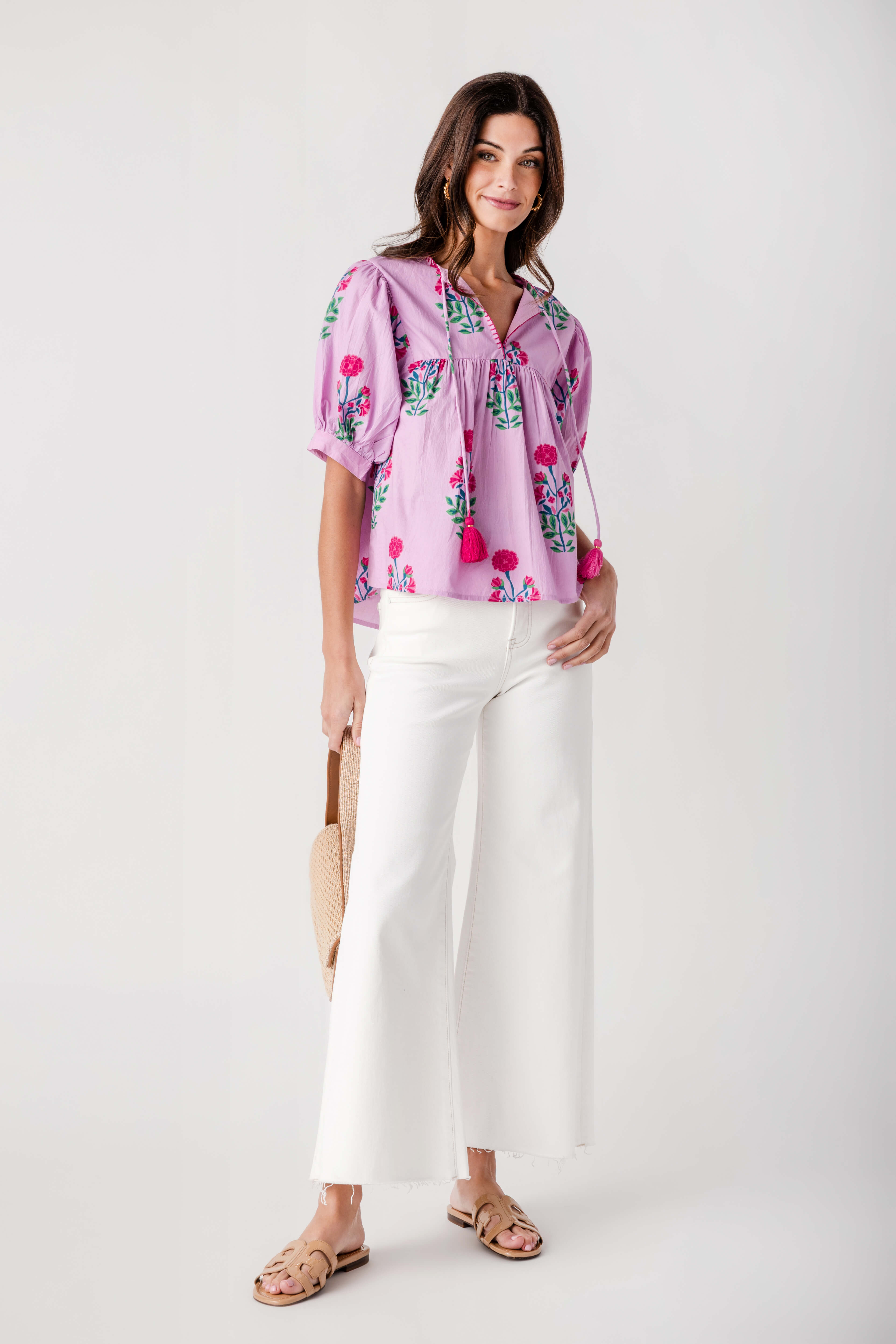 THML Garden Bloom Tassel Top