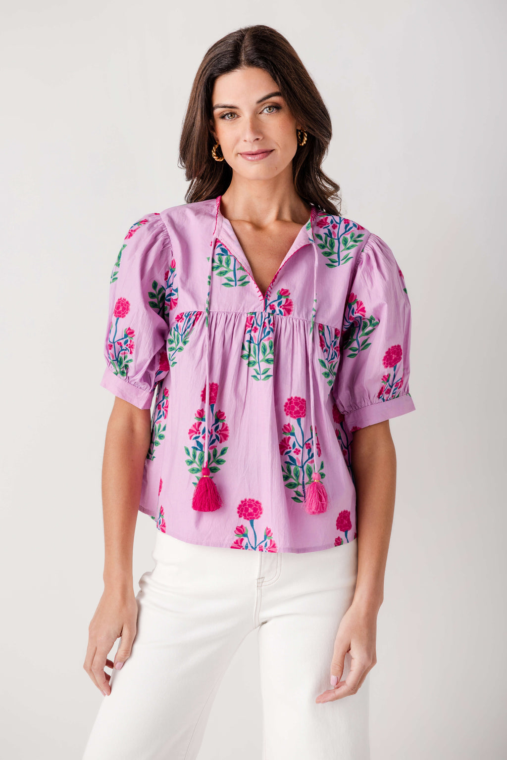 THML Garden Bloom Tassel Top