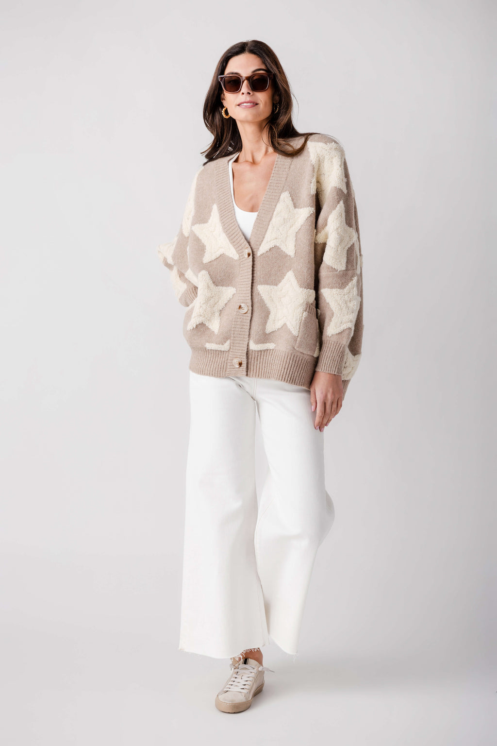 Bucketlist Oversized Star Cardigan