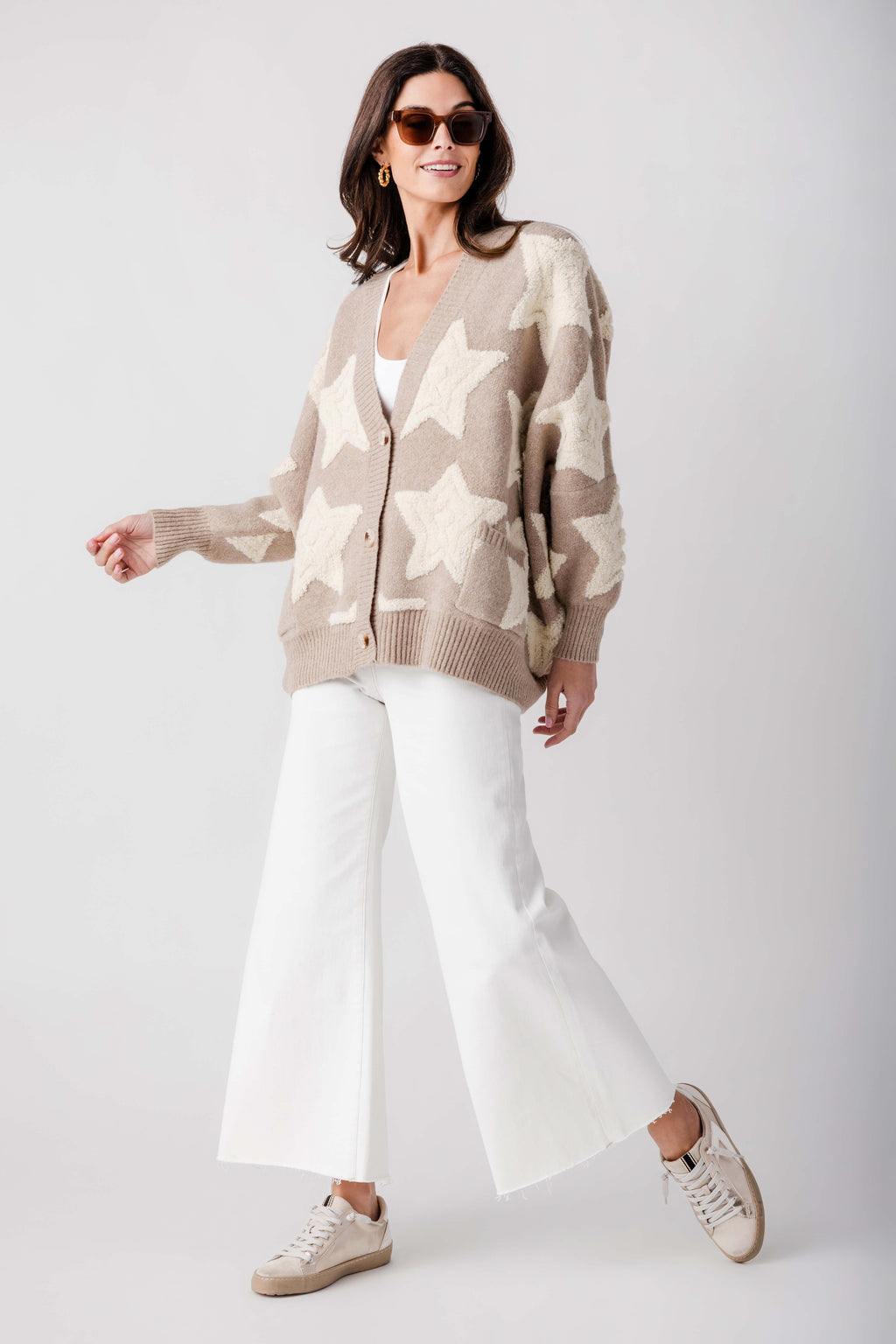 Bucketlist Oversized Star Cardigan