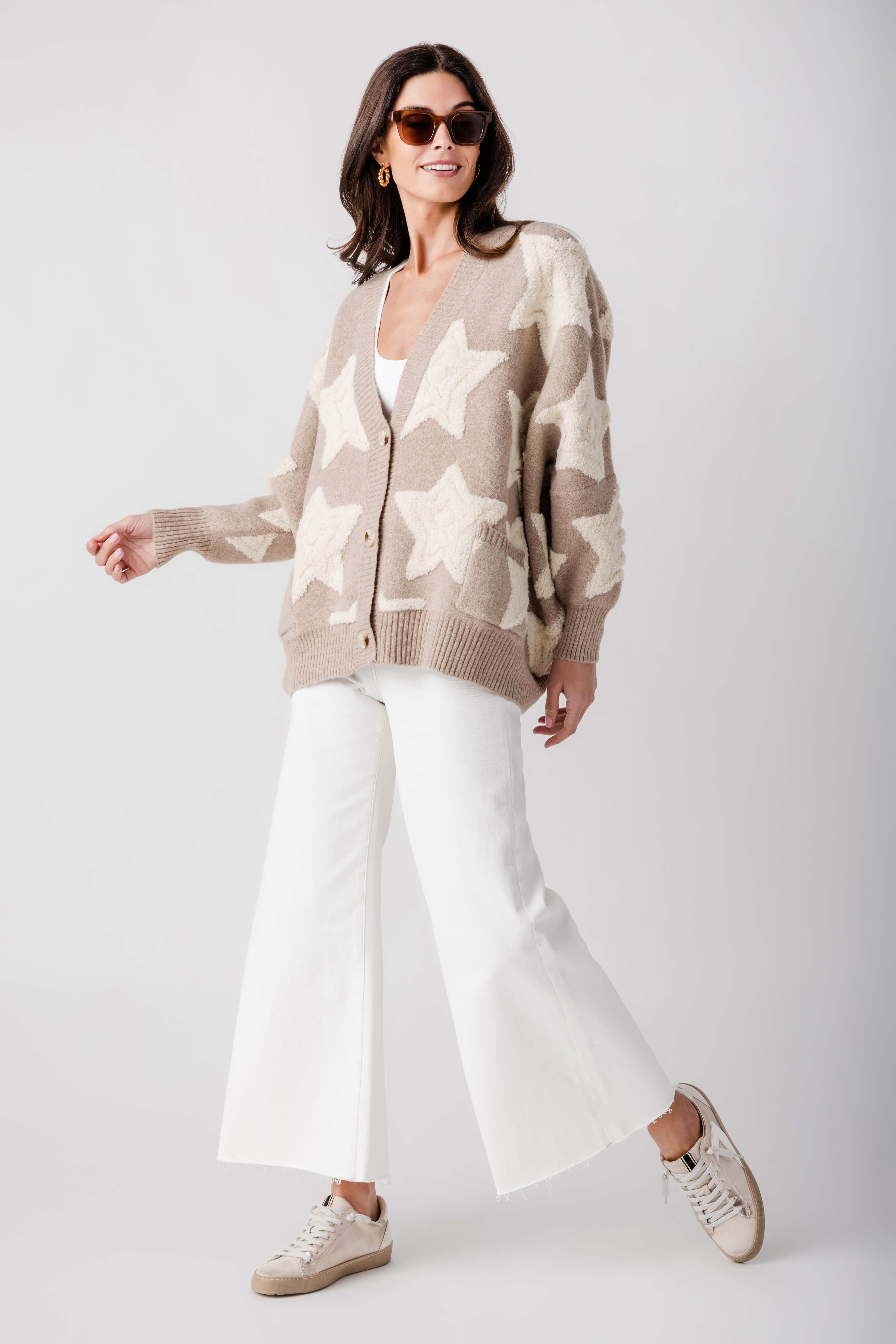 Bucketlist Oversized Star Cardigan