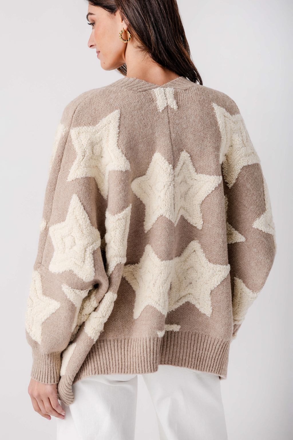 Bucketlist Oversized Star Cardigan