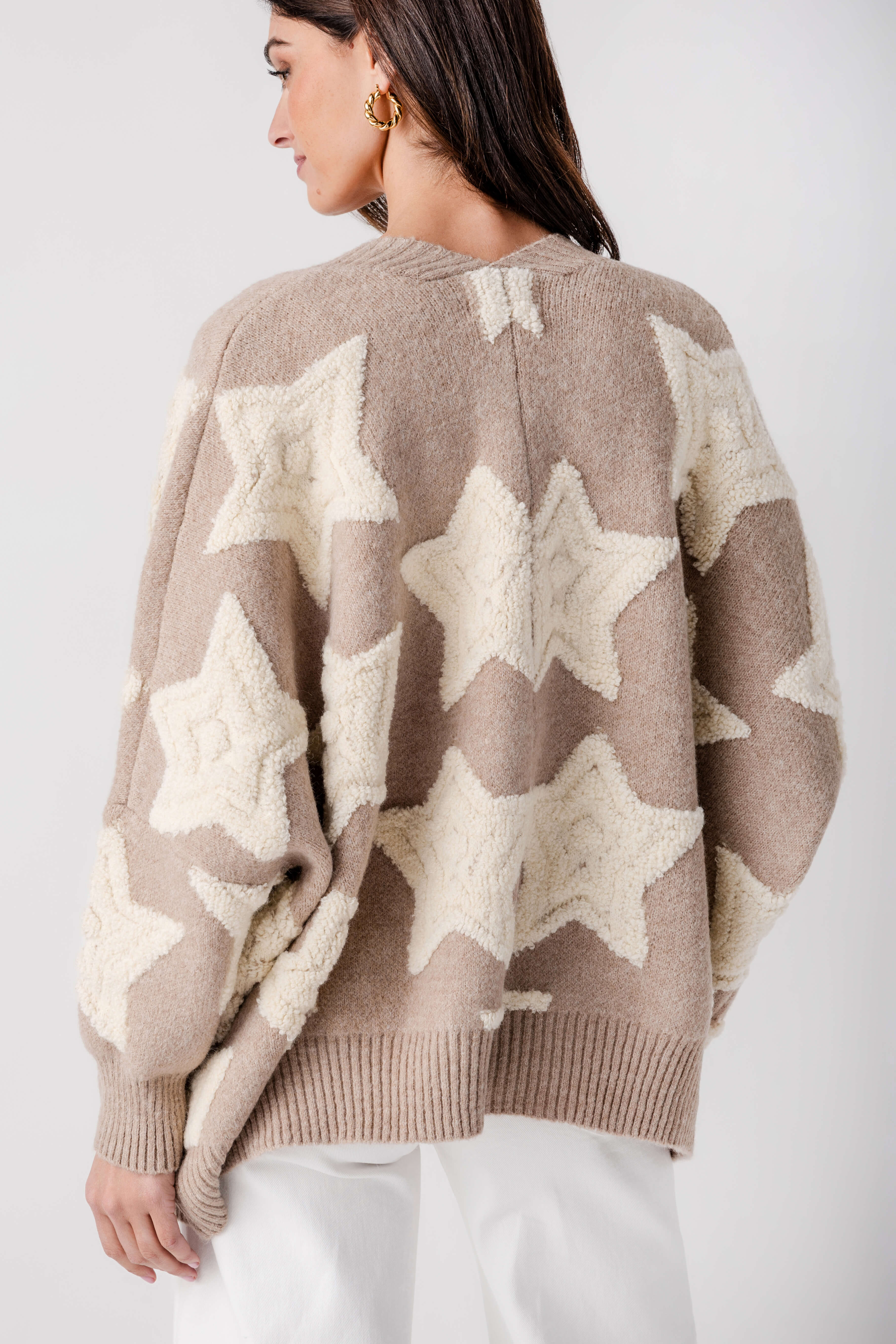 Bucketlist Oversized Star Cardigan