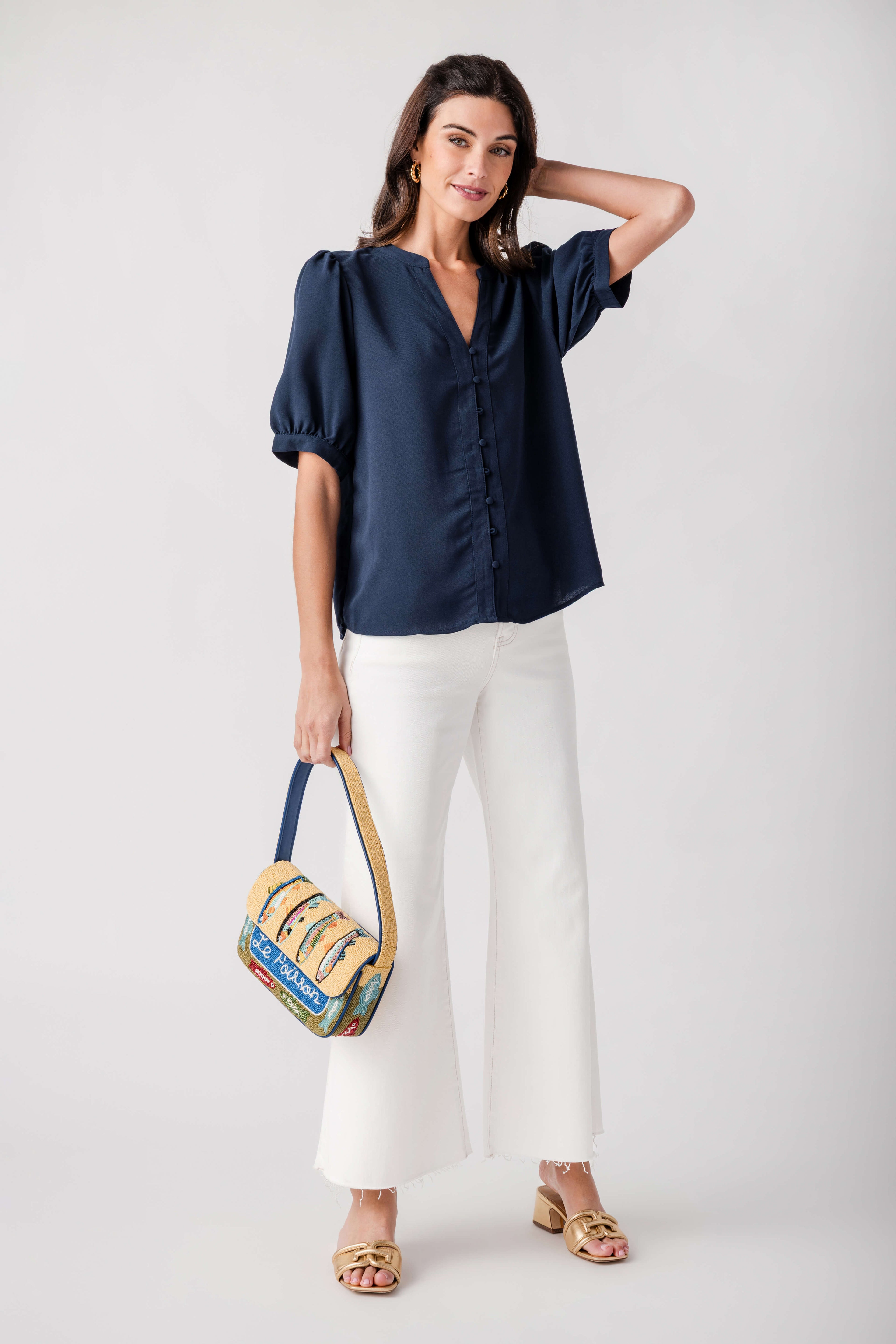 Voy Everyday Puff Sleeve Top