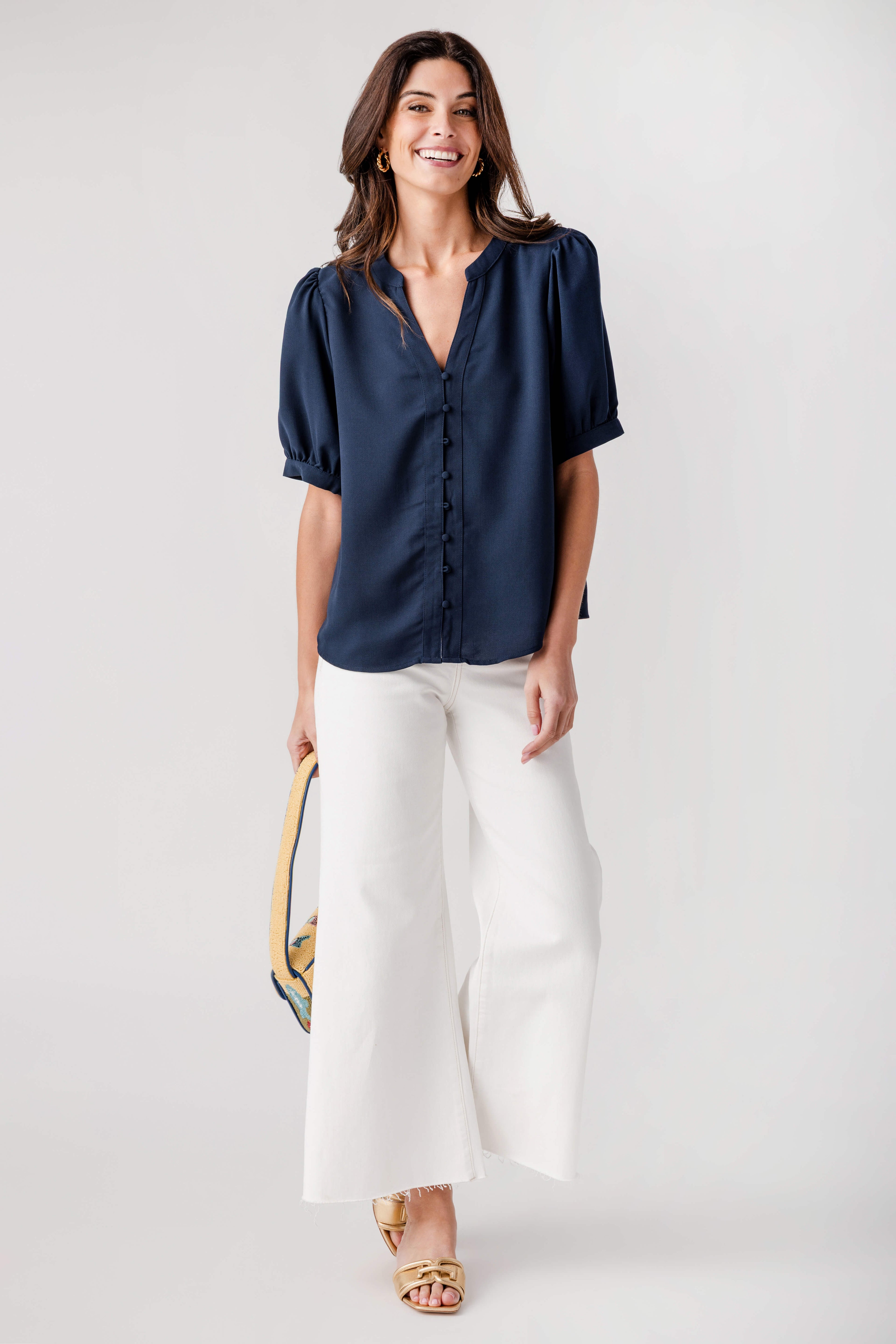 Voy Everyday Puff Sleeve Top