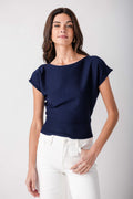 Raisonnel Cap Sleeve Knit Top