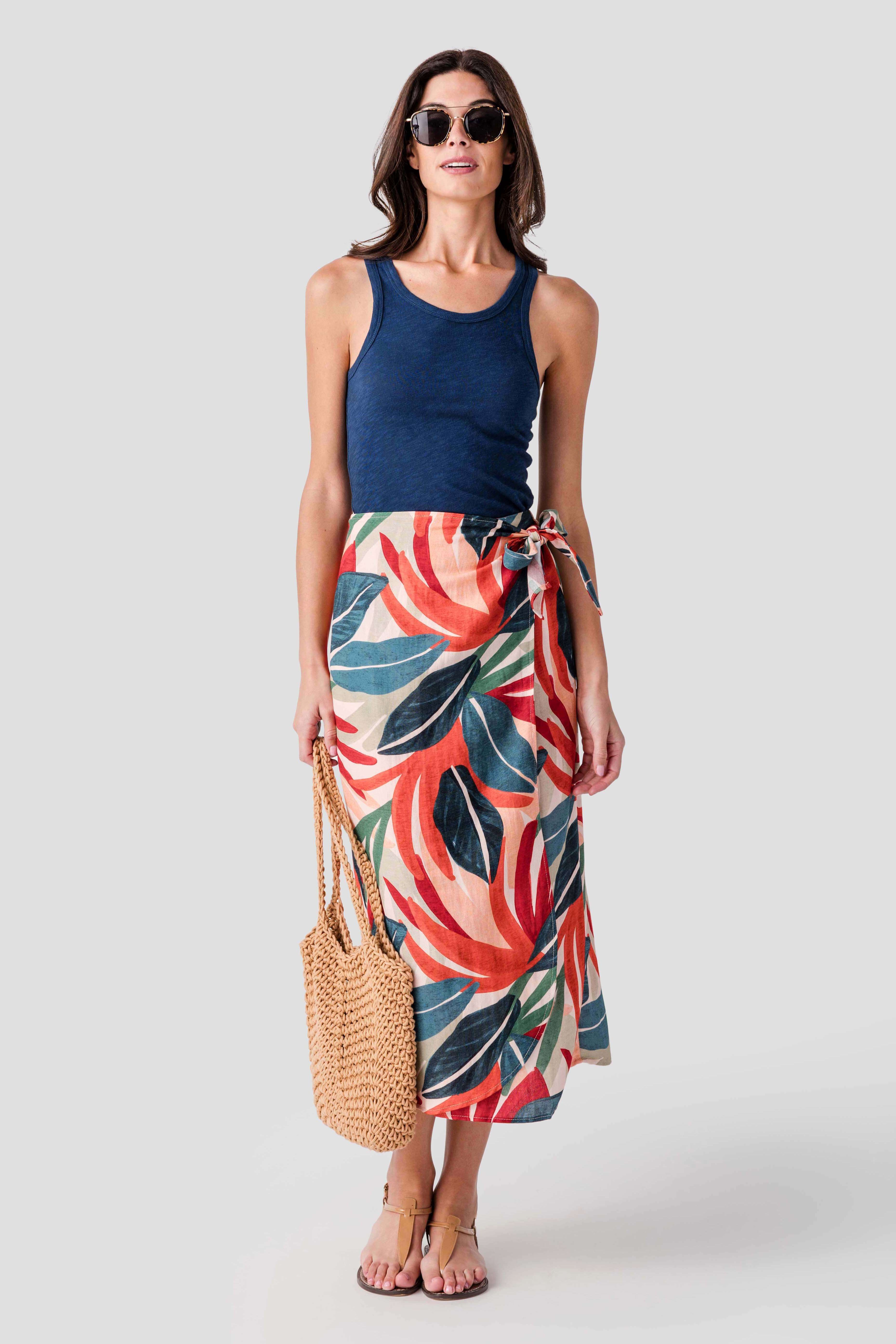 Dress Forum Lagoon Daze Midi Wrap Skirt