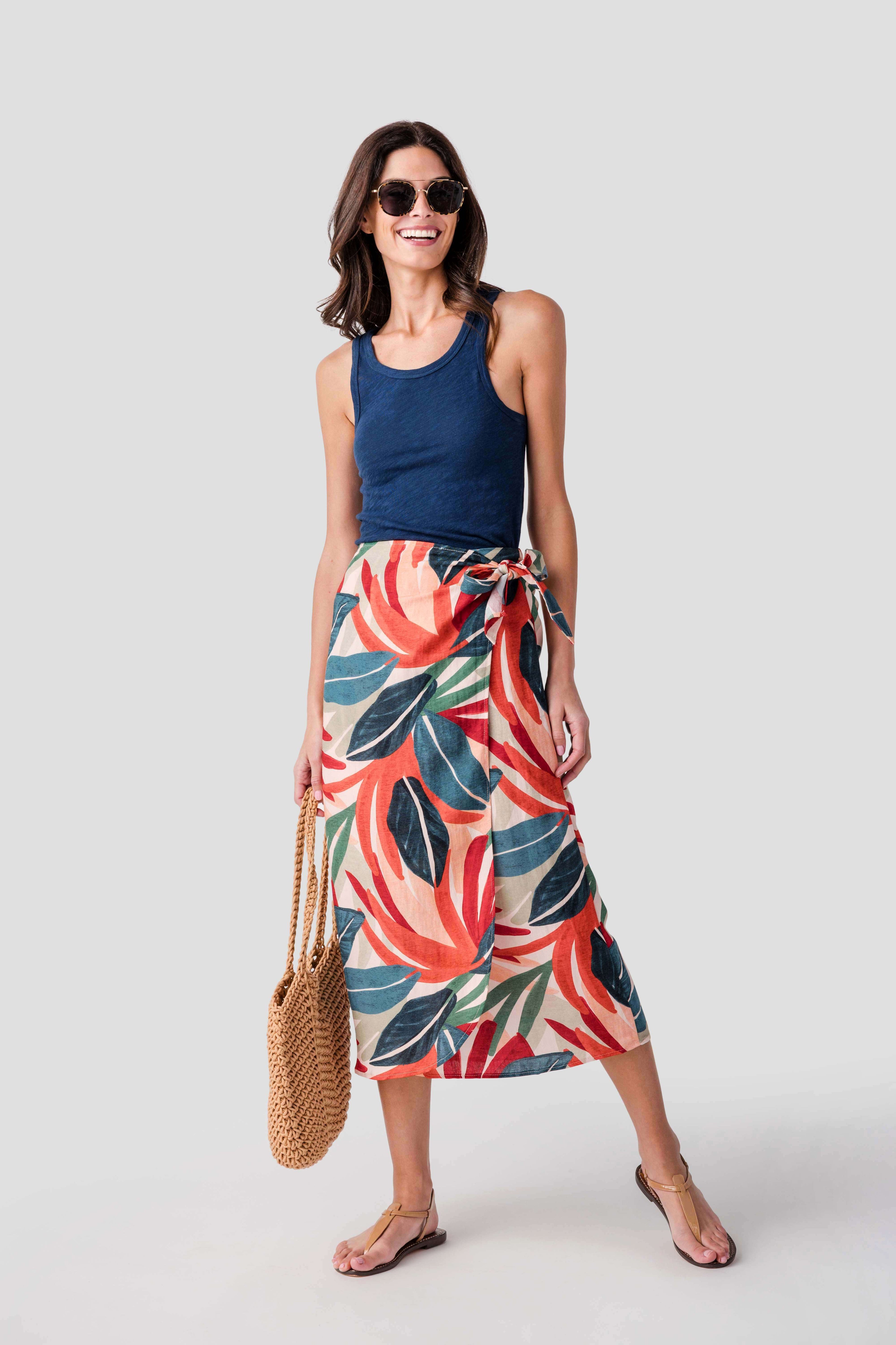 Dress Forum Lagoon Daze Midi Wrap Skirt