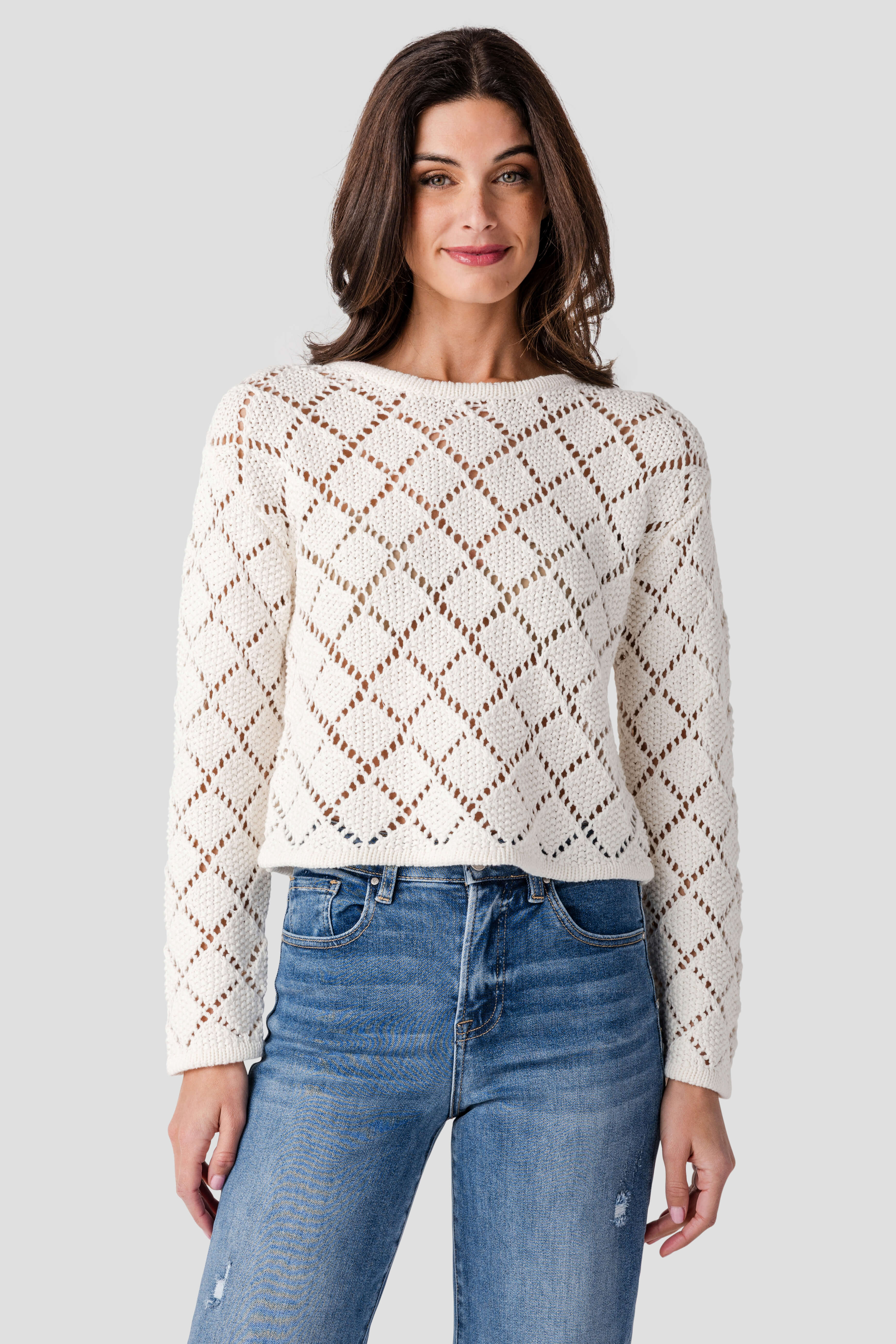 Z Supply Hullen Crochet Sweater