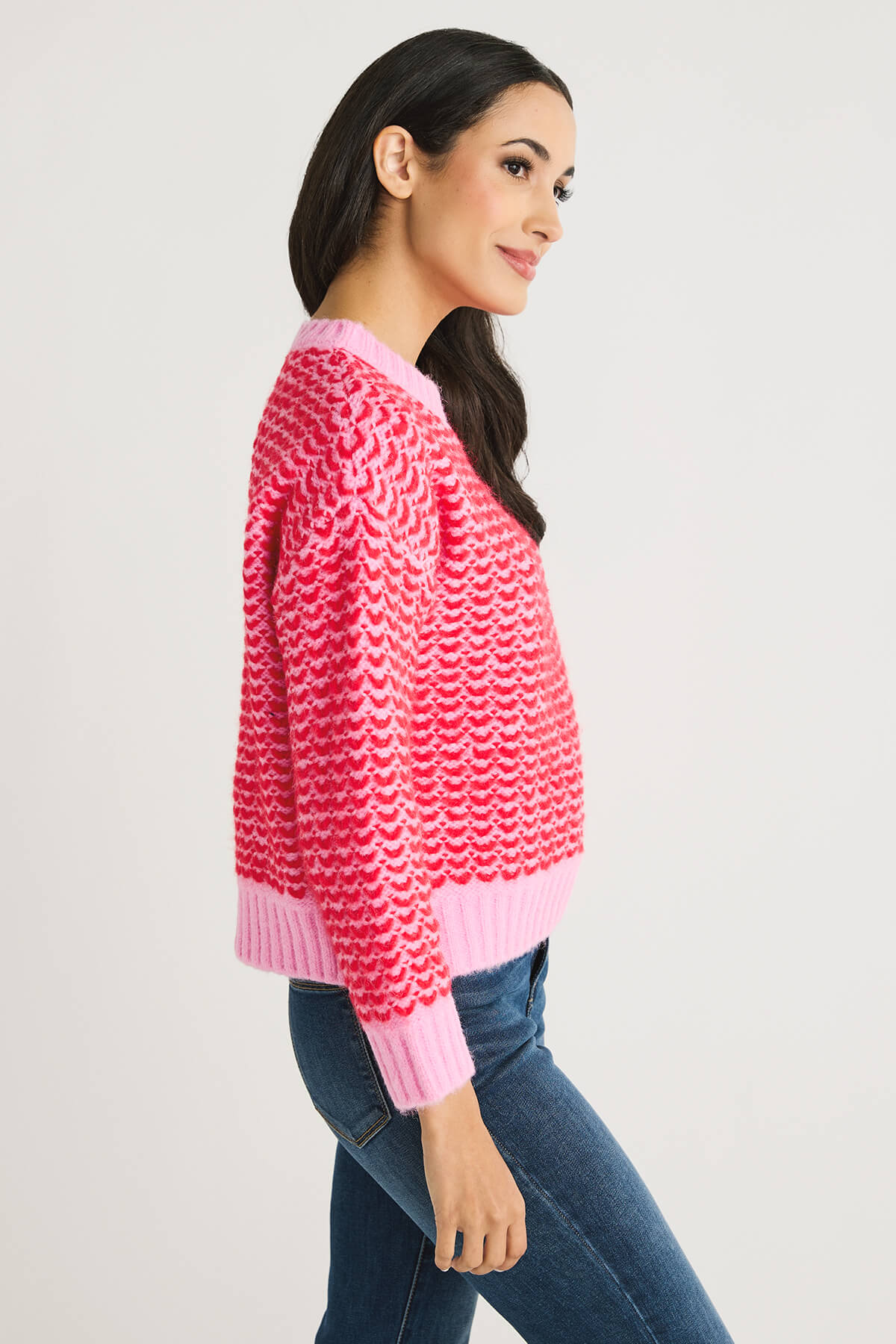 Lili Sidonio Pink Red Sweater