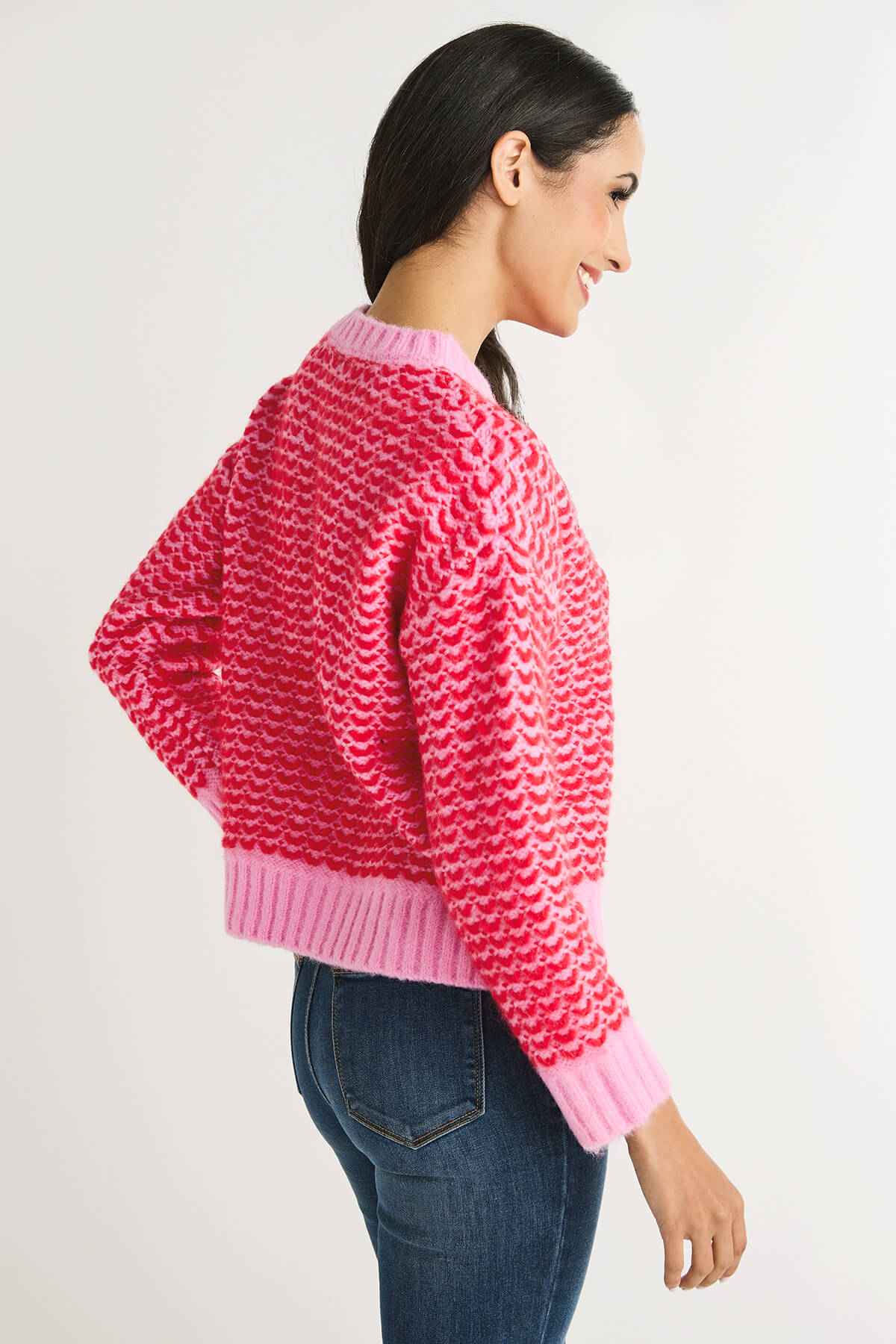 Lili Sidonio Pink Red Sweater