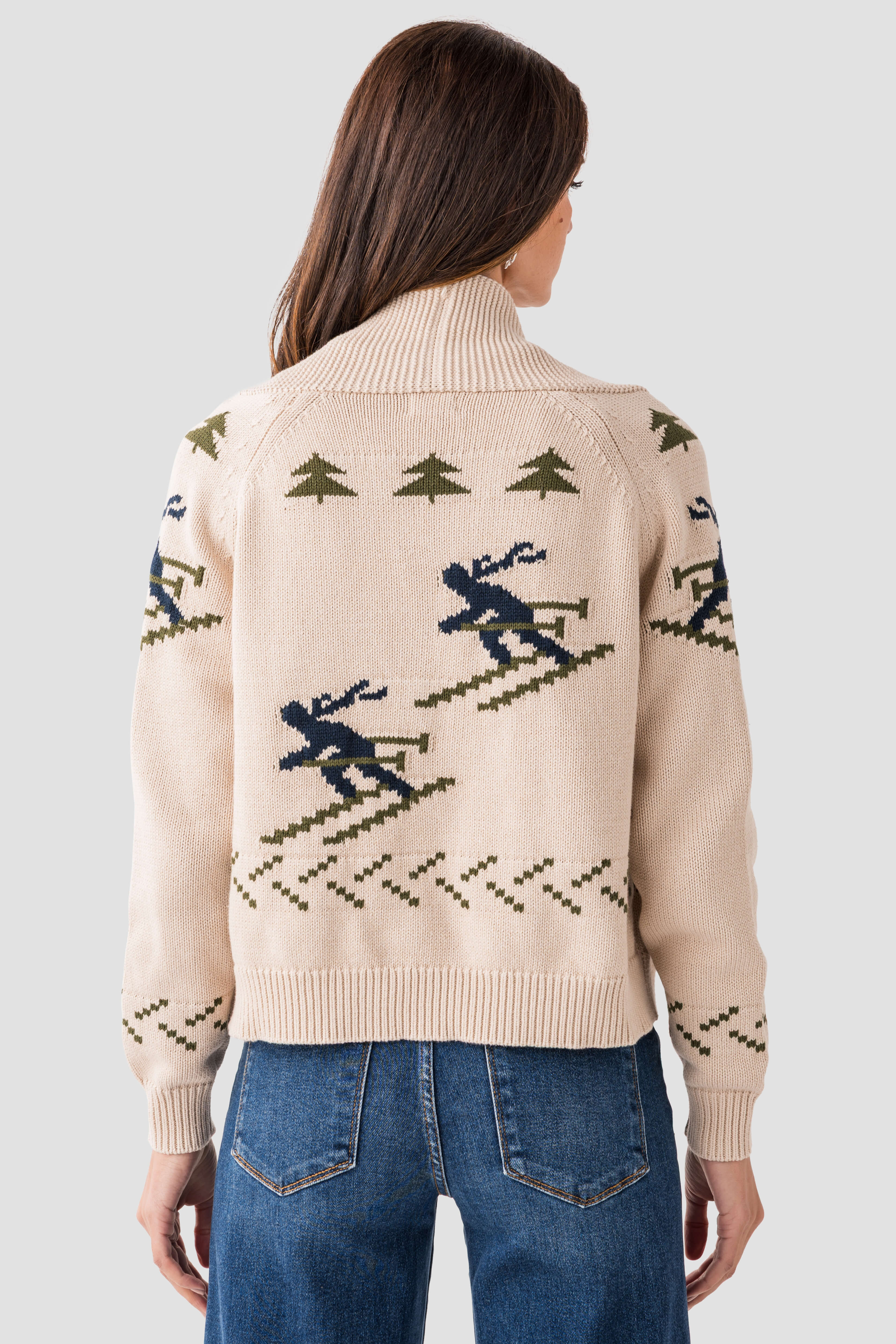 Pink Pineapple Skier Cardigan