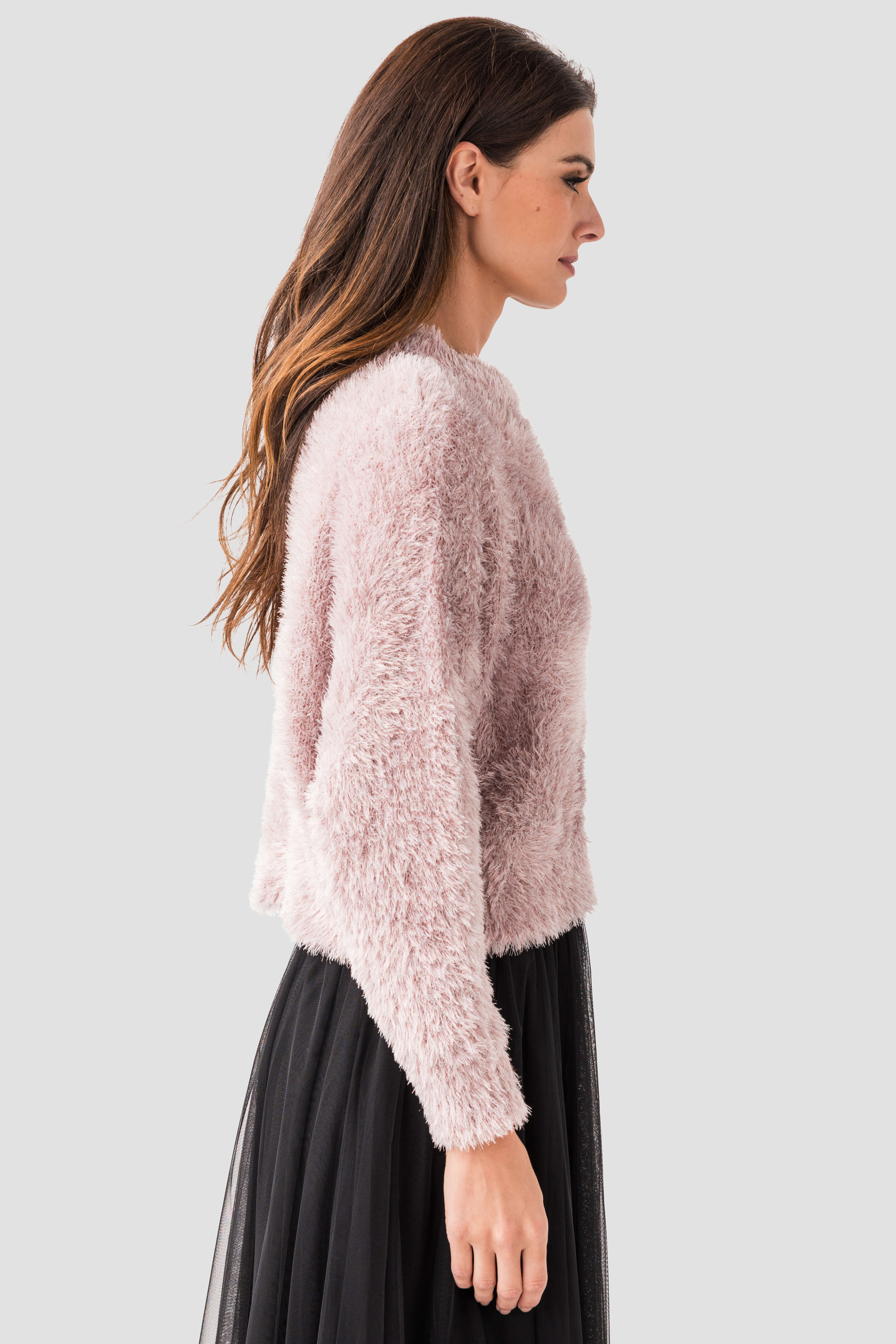 Pinch Lurex Eyelash Sweater